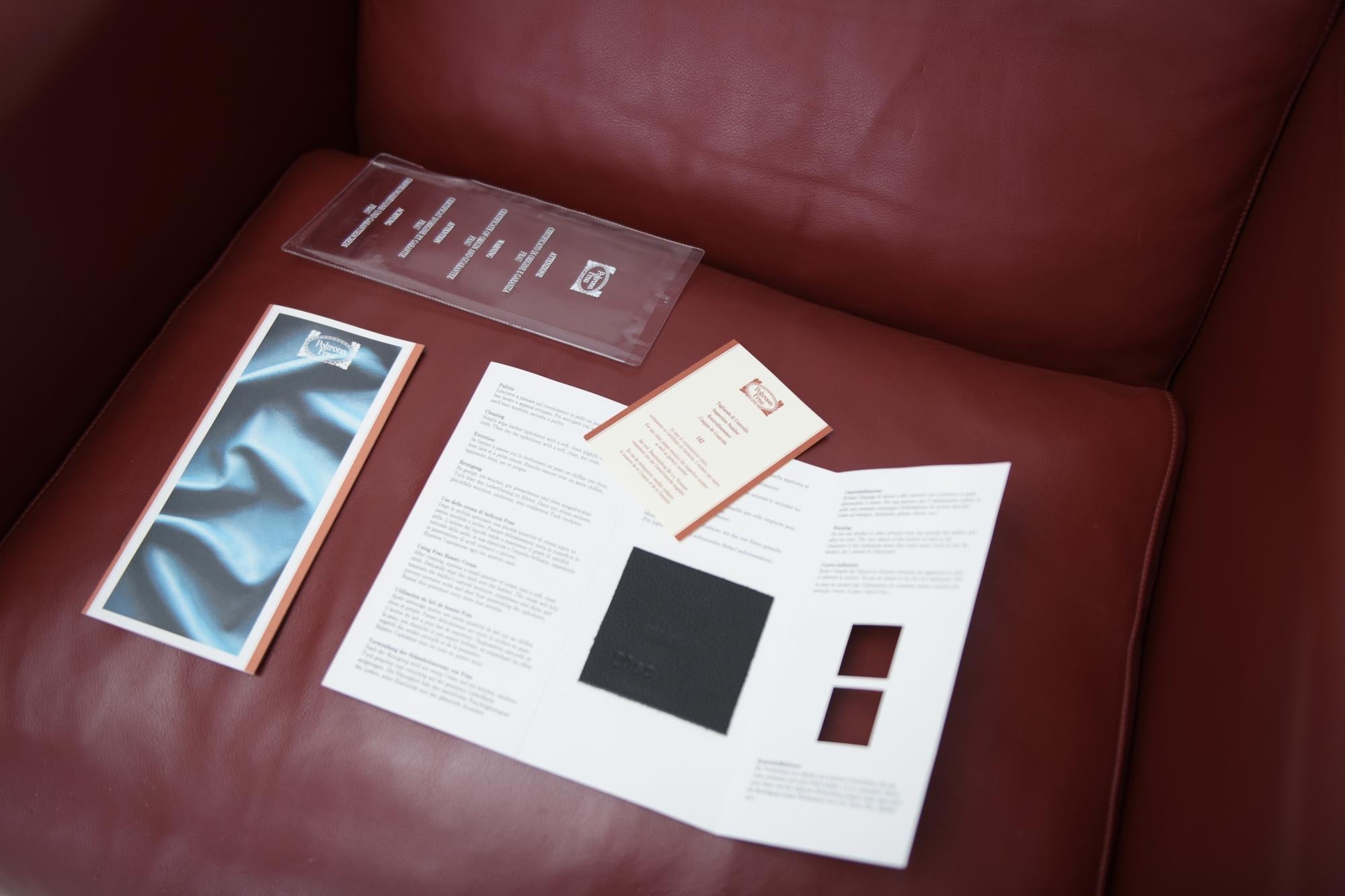 La Capanelle Leather Leasure Chairs by Tito Agnoli for Poltrona Frau 2