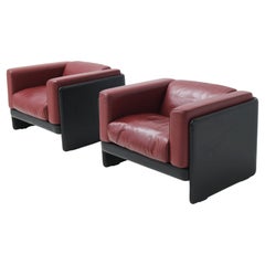 La Capanelle Leather Leasure Chairs by Tito Agnoli for Poltrona Frau