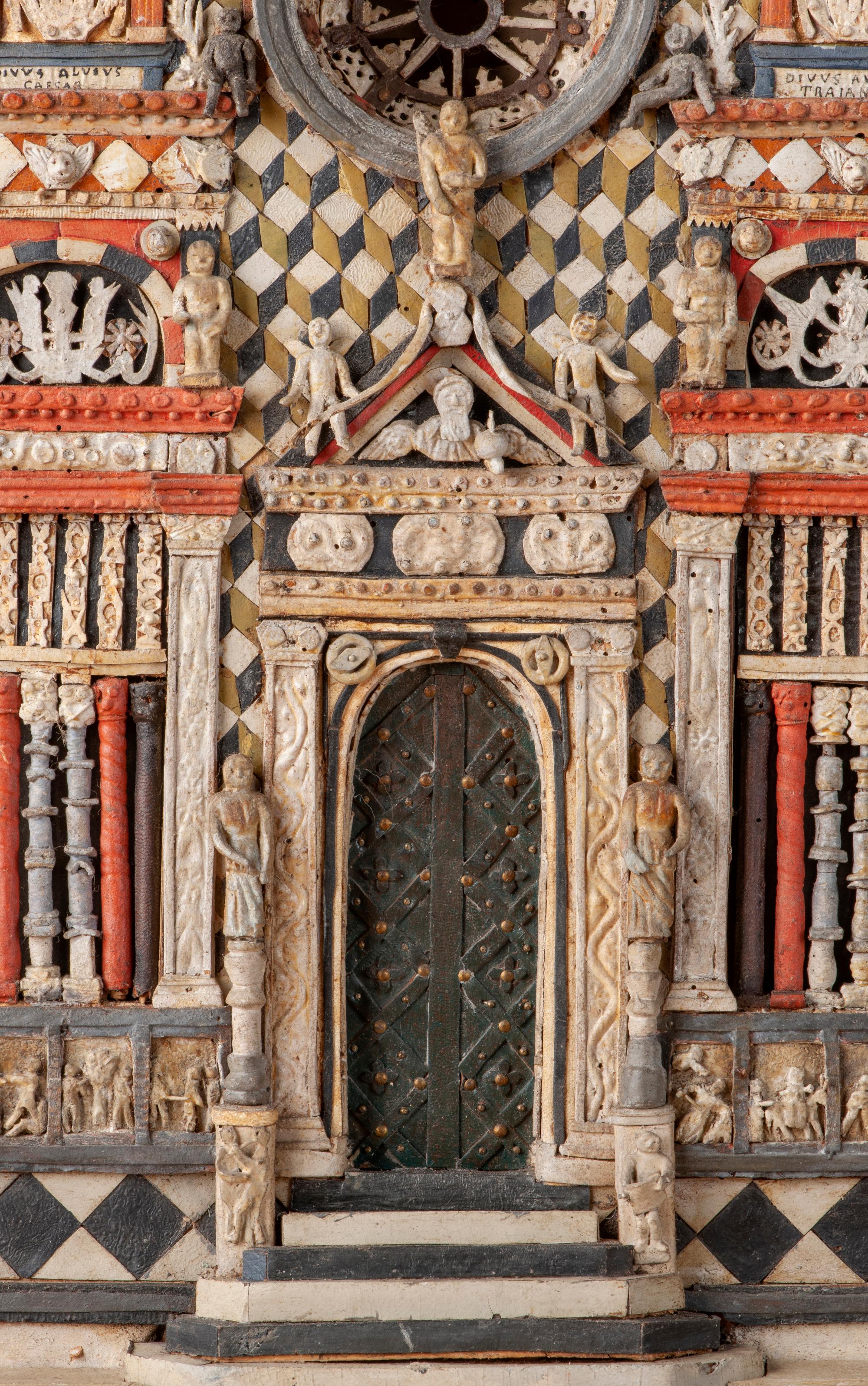 Die Colleoni-Kapelle - Modell aus Holz, Papier, Tafel und verschiedenen Materialien. im Angebot 3