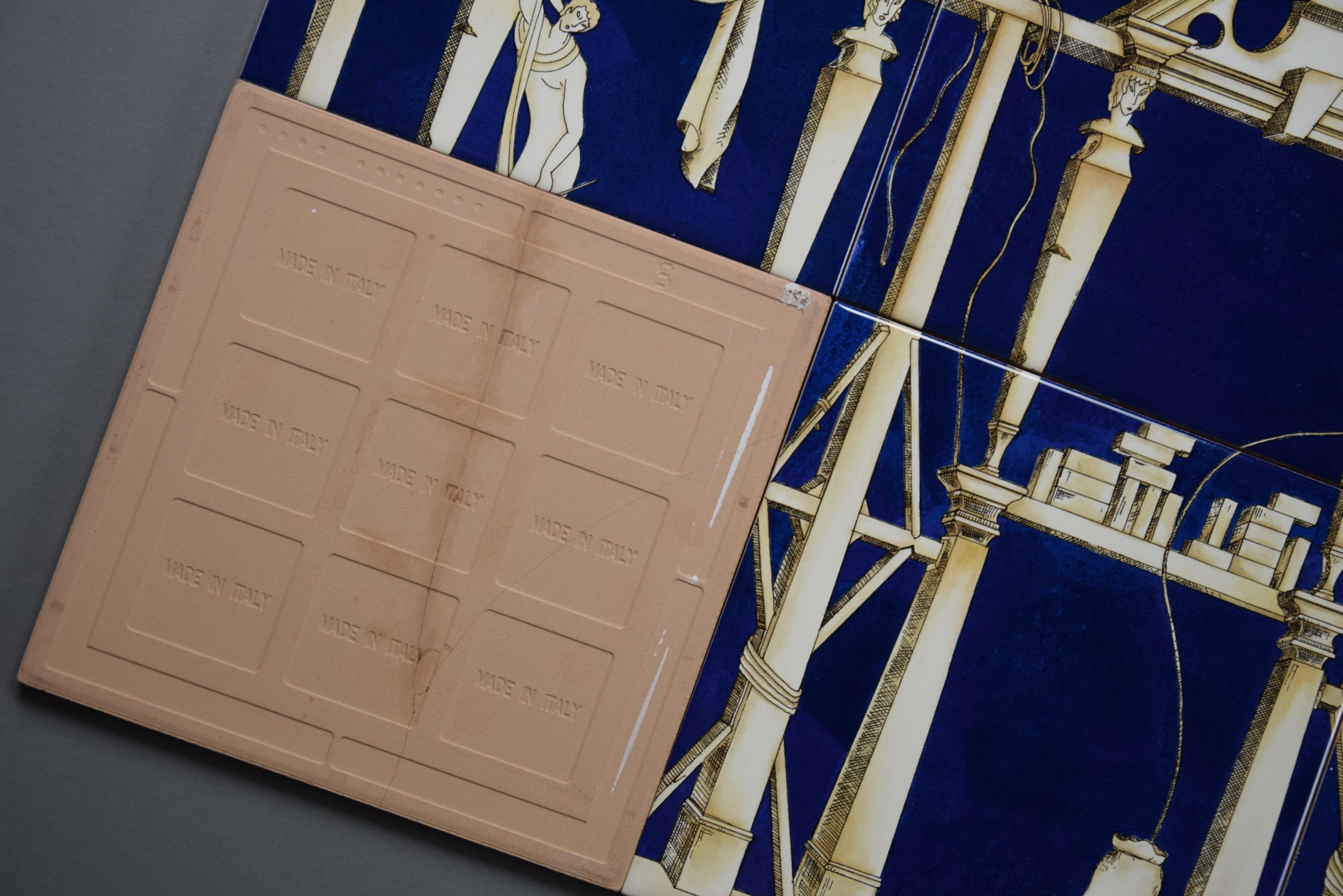 La Casa Degli Efebi Ceramic Tiles by Giò Ponti For Sale 1