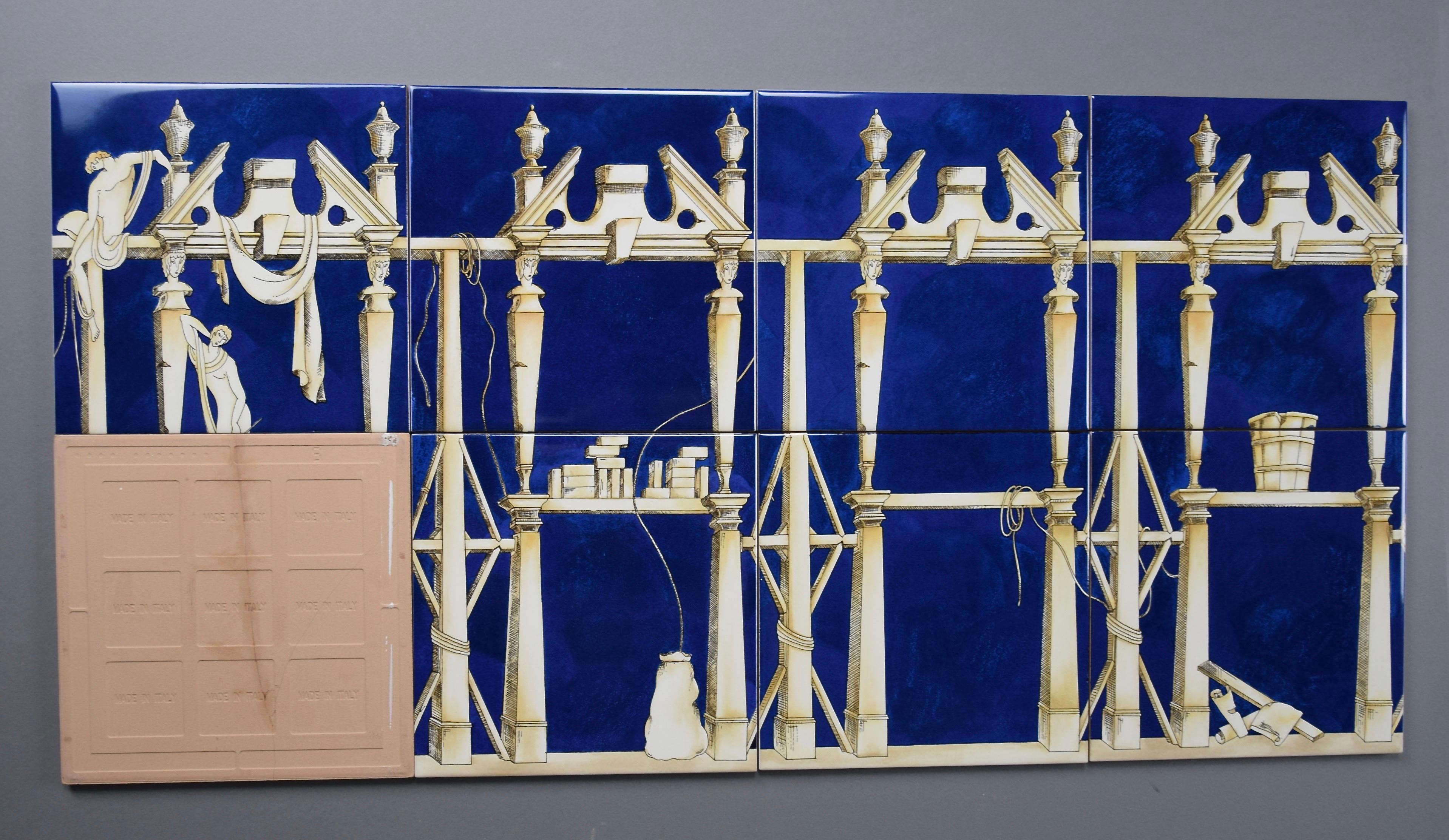 La Casa Degli Efebi Ceramic Tiles by Giò Ponti For Sale 2