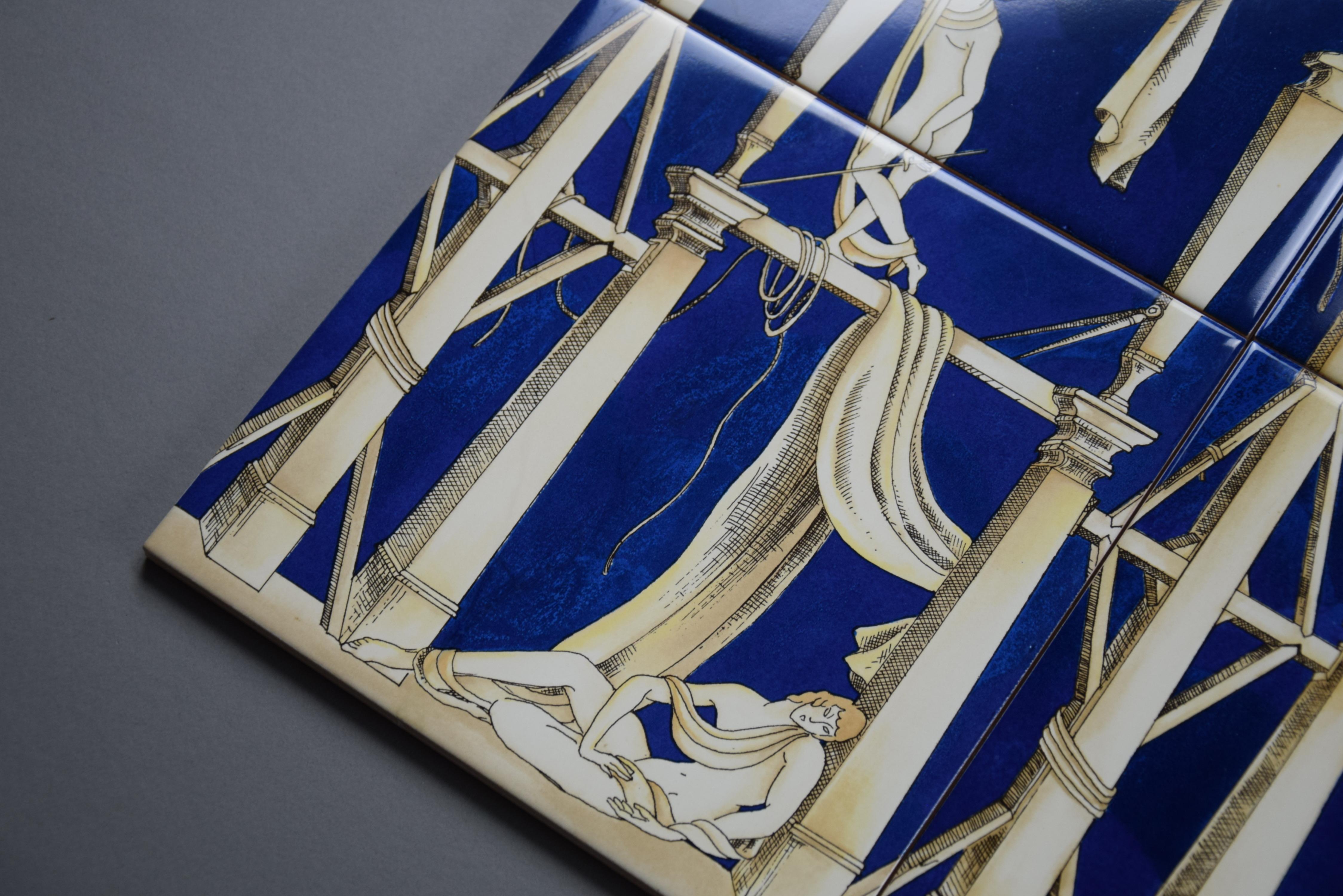 Modern La Casa Degli Efebi Ceramic Tiles by Giò Ponti For Sale