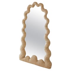 La Celebracion Floor Mirror in Hand Woven Natural Fiber
