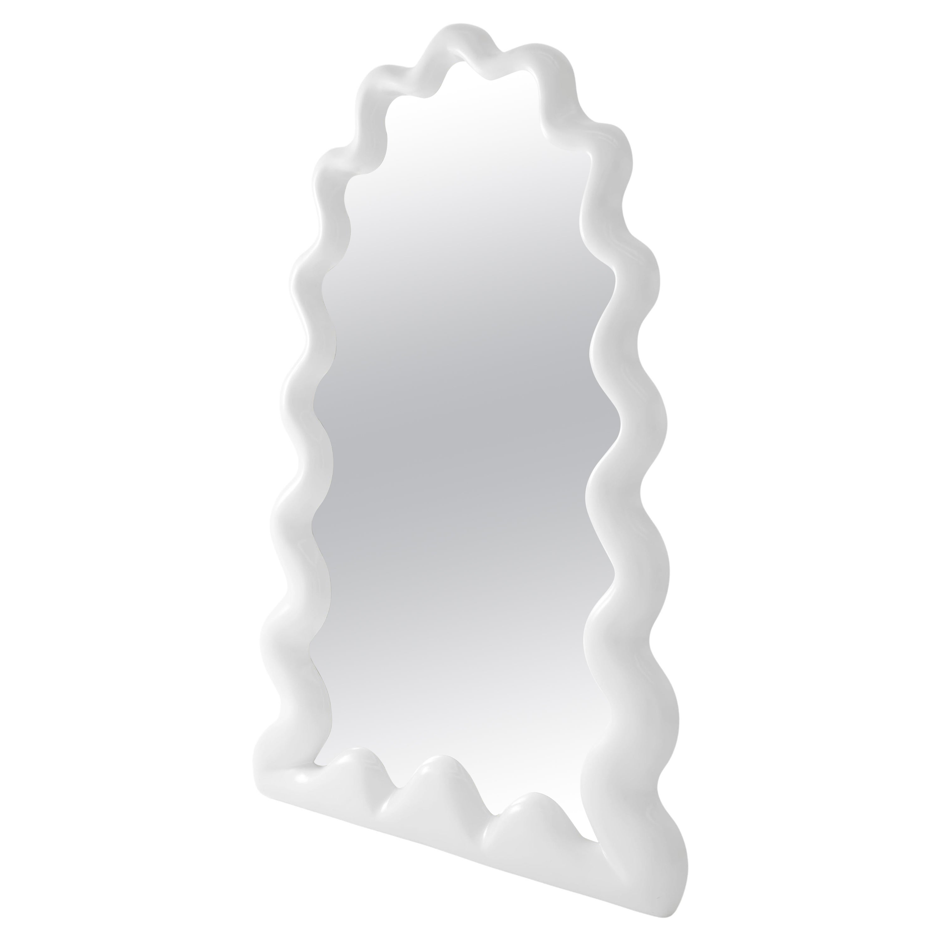 La Celebracion Floor Mirror in Off White