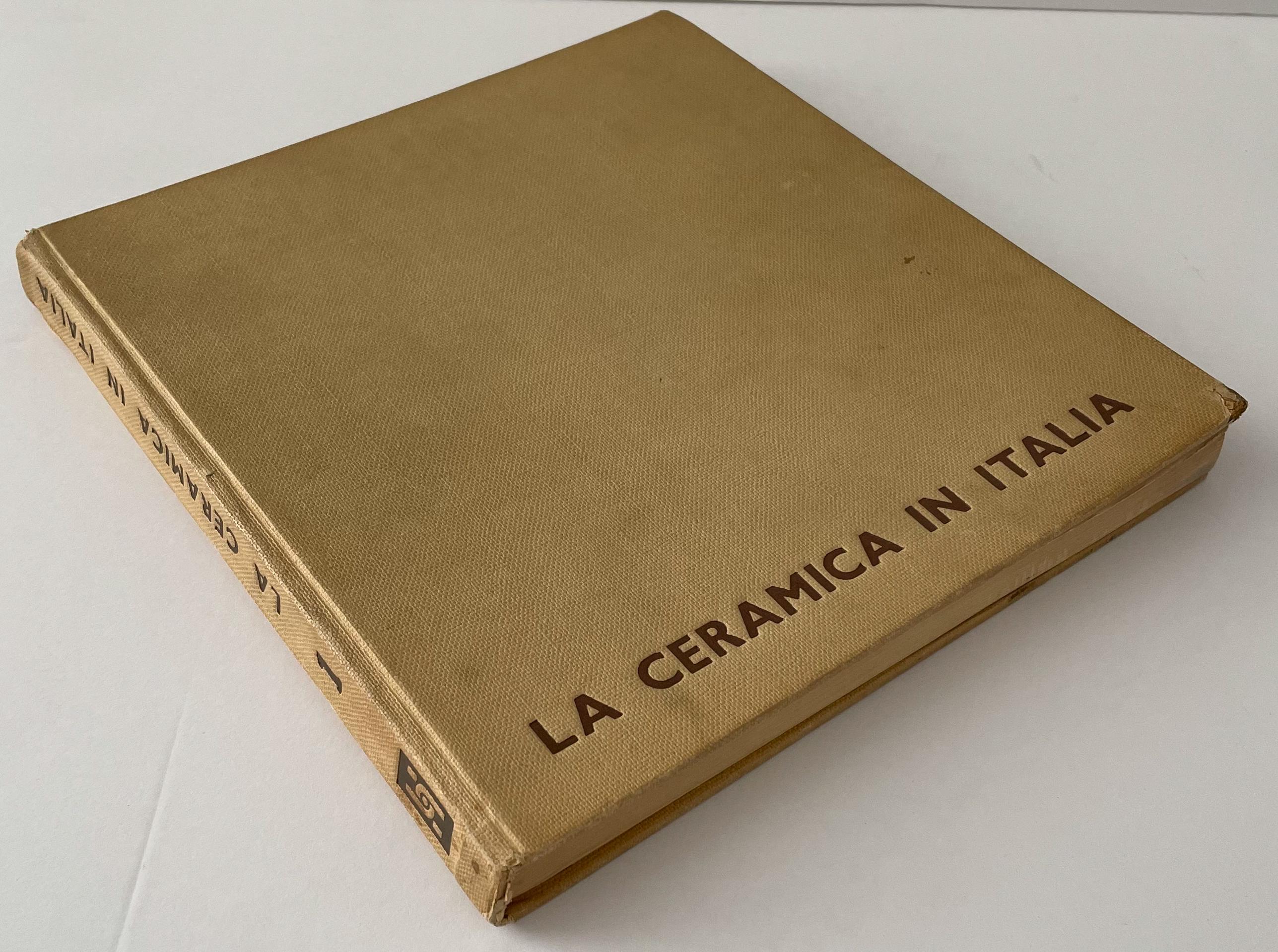 Well-edited and lavishly illustrated survey of mid-century Italian ceramics, written by Hugo Blattler and published in Rome in 1958 by Aristide Palombi as part of the Arti Pratiche series, intended to contribute to an examination in depth of the