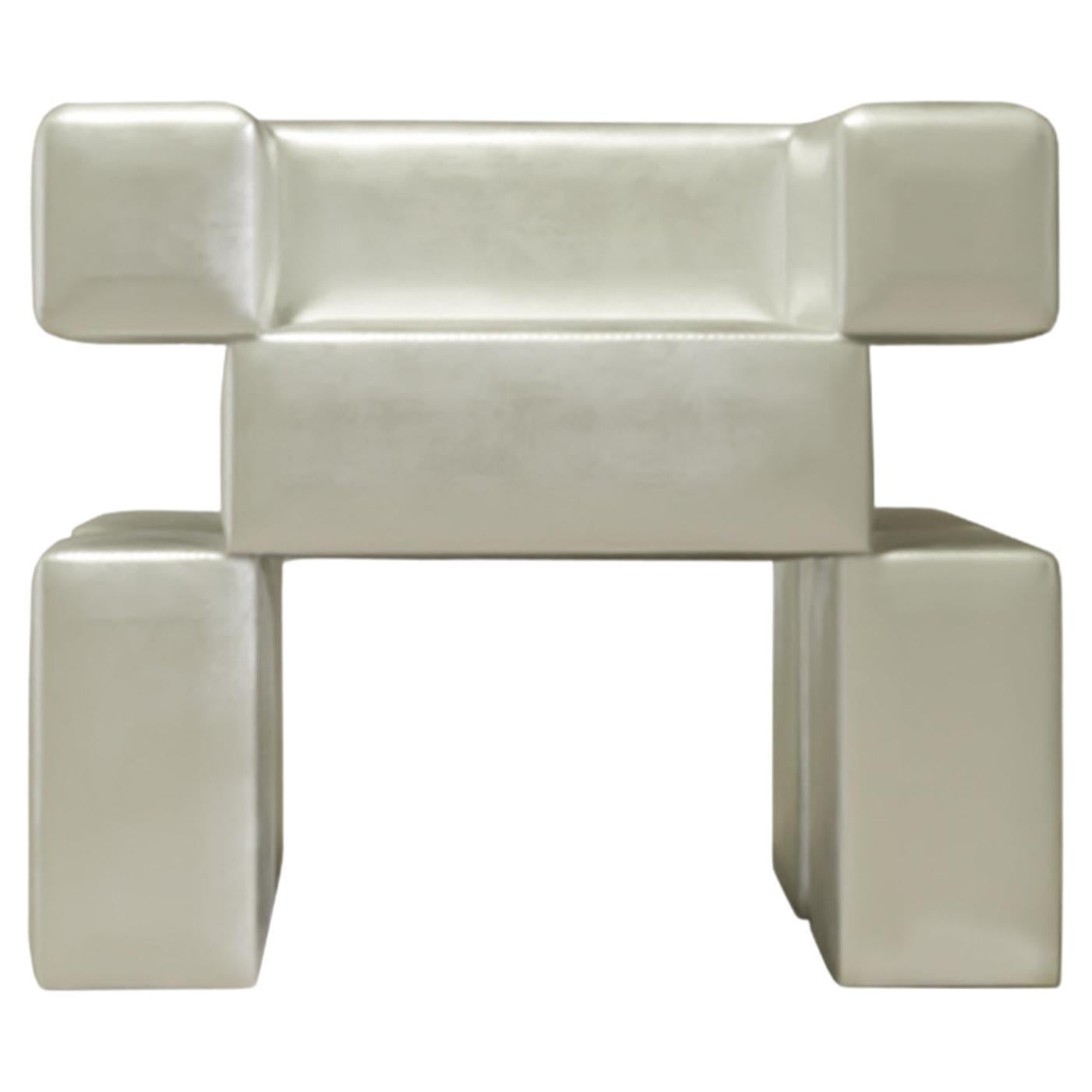 La Chair Sculptural Contemporary 'Silver' For Sale