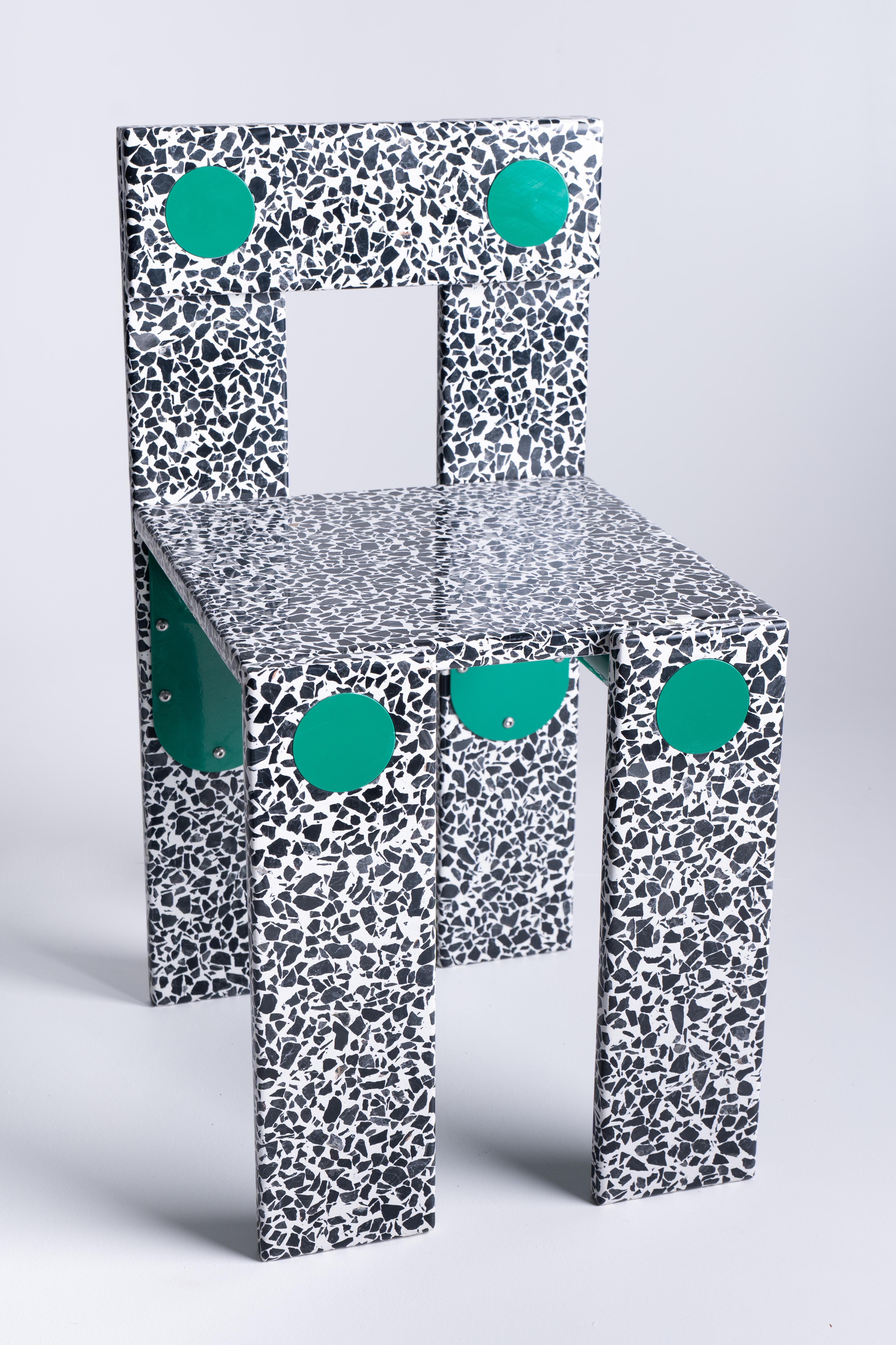 La Chaise - Terrazzosessel in limitierter Auflage von Zyva Studio für Mosaic Factory im Angebot 4