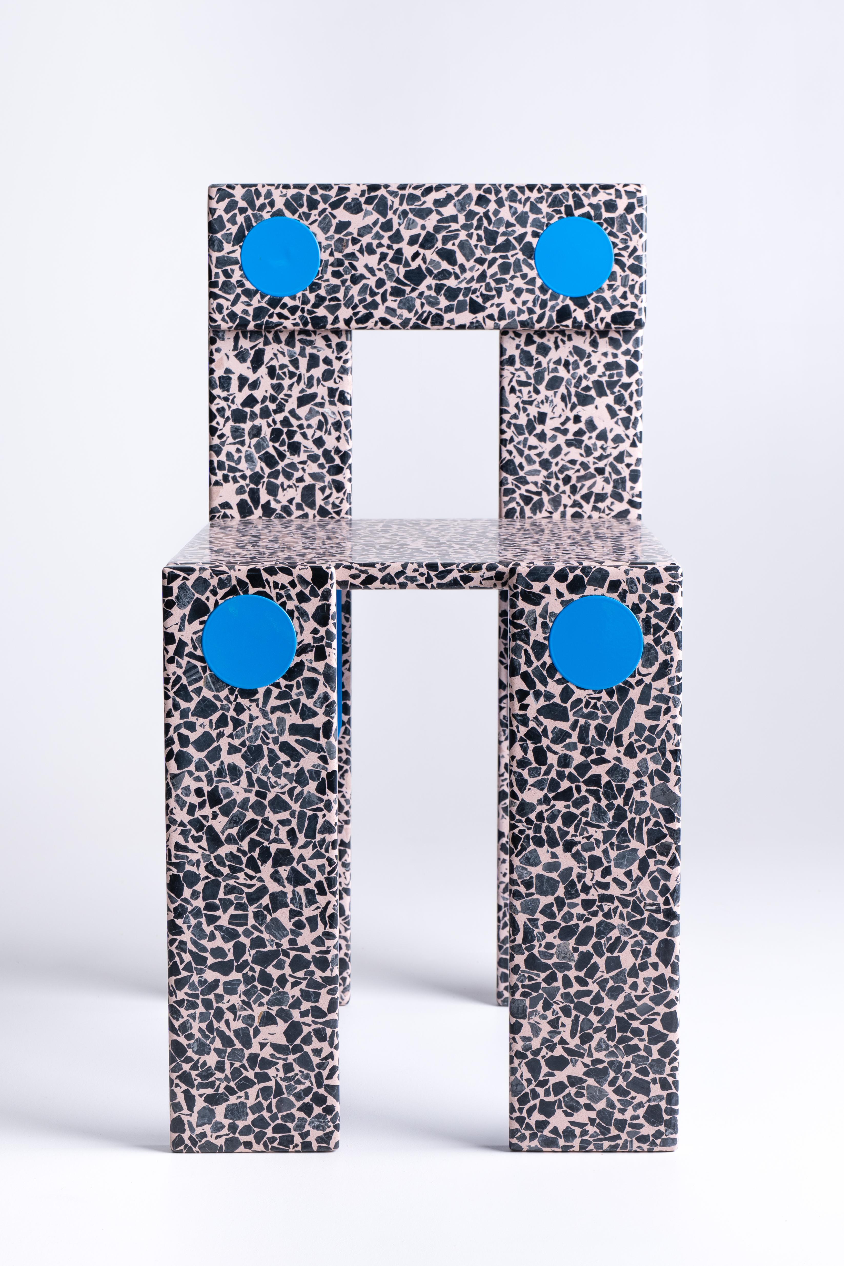 La Chaise - Terrazzosessel in limitierter Auflage von Zyva Studio für Mosaic Factory im Angebot 5