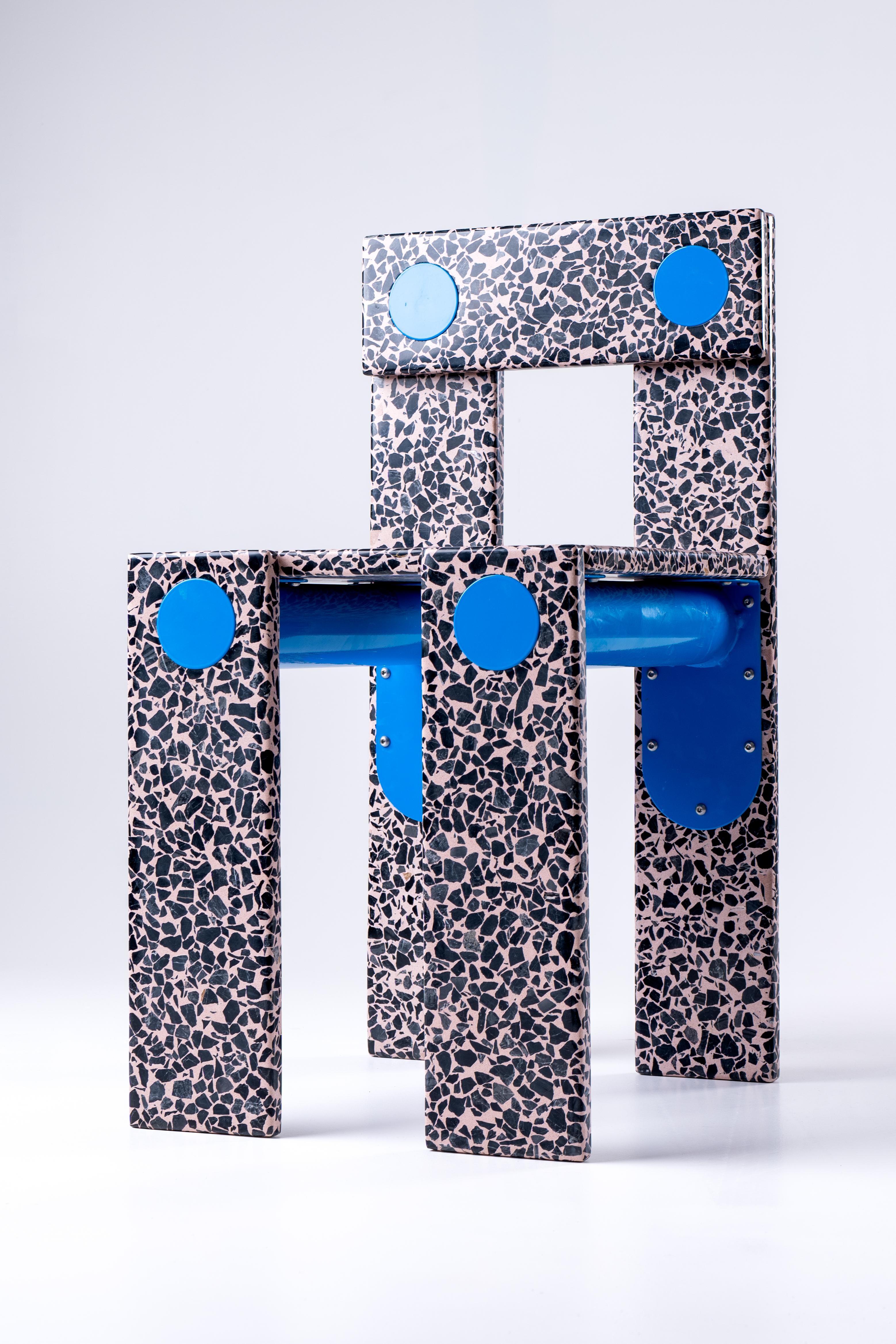 La Chaise - Terrazzosessel in limitierter Auflage von Zyva Studio für Mosaic Factory im Angebot 6