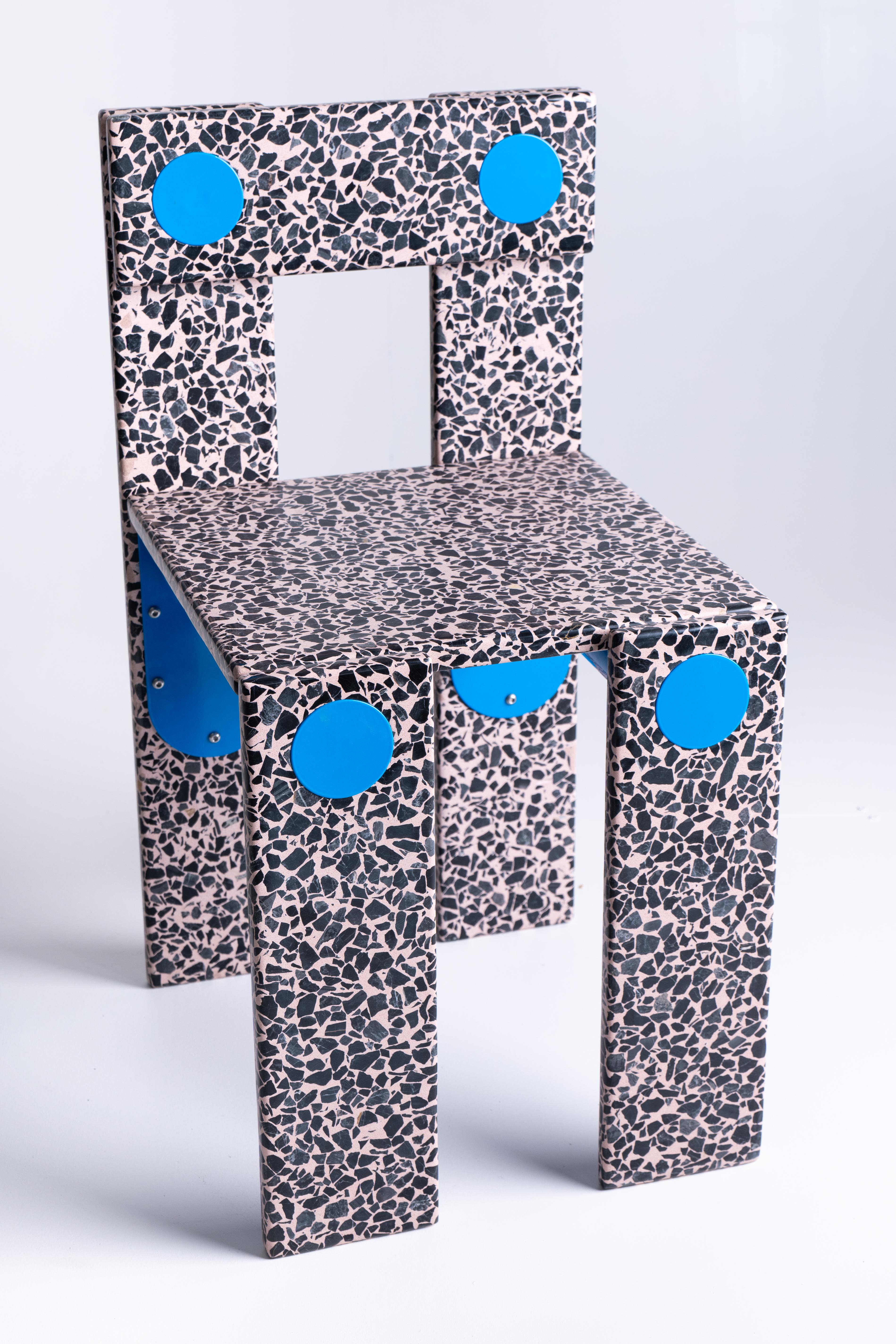 La Chaise - Terrazzosessel in limitierter Auflage von Zyva Studio für Mosaic Factory im Angebot 7