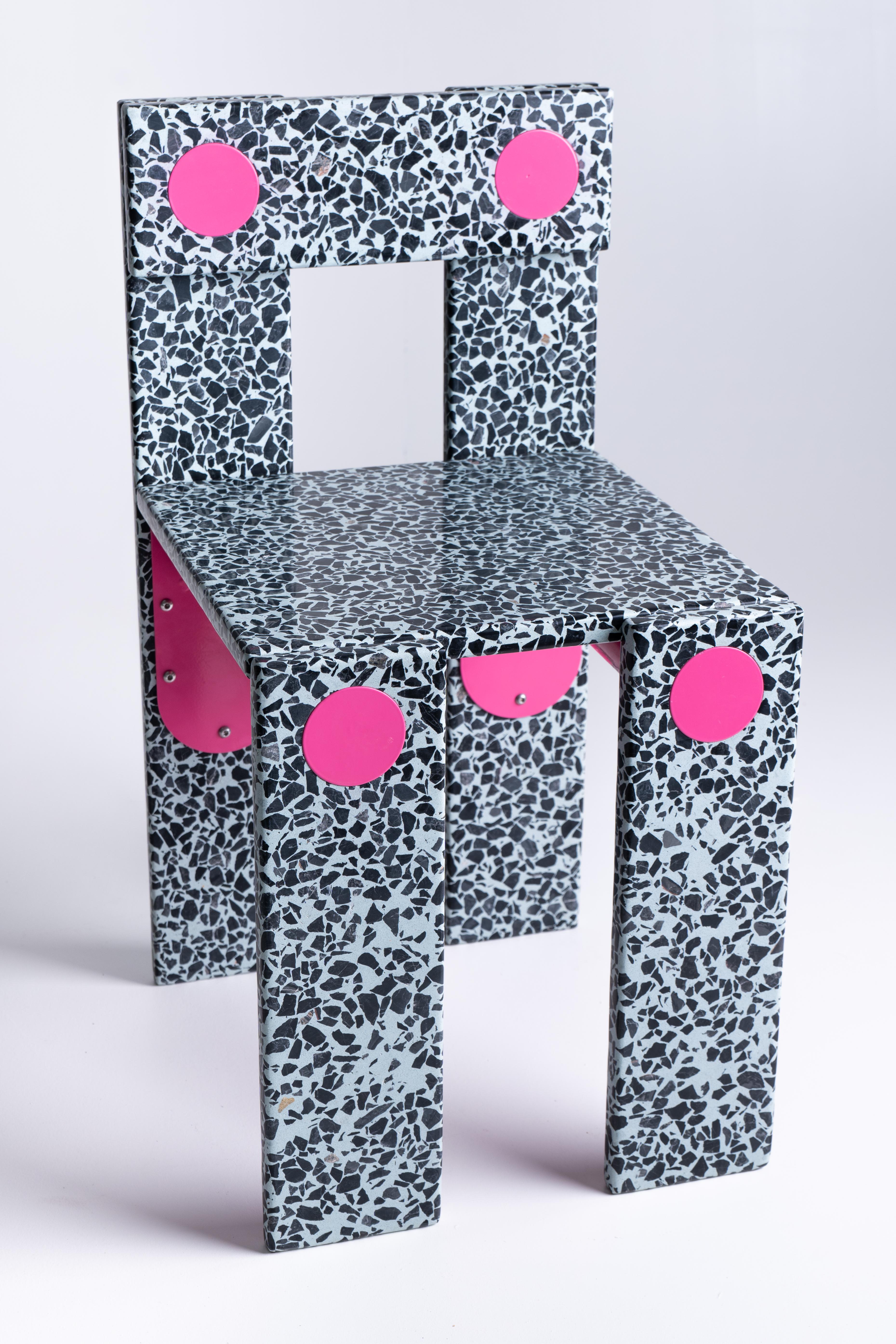 La Chaise - Terrazzosessel in limitierter Auflage von Zyva Studio für Mosaic Factory im Angebot 1