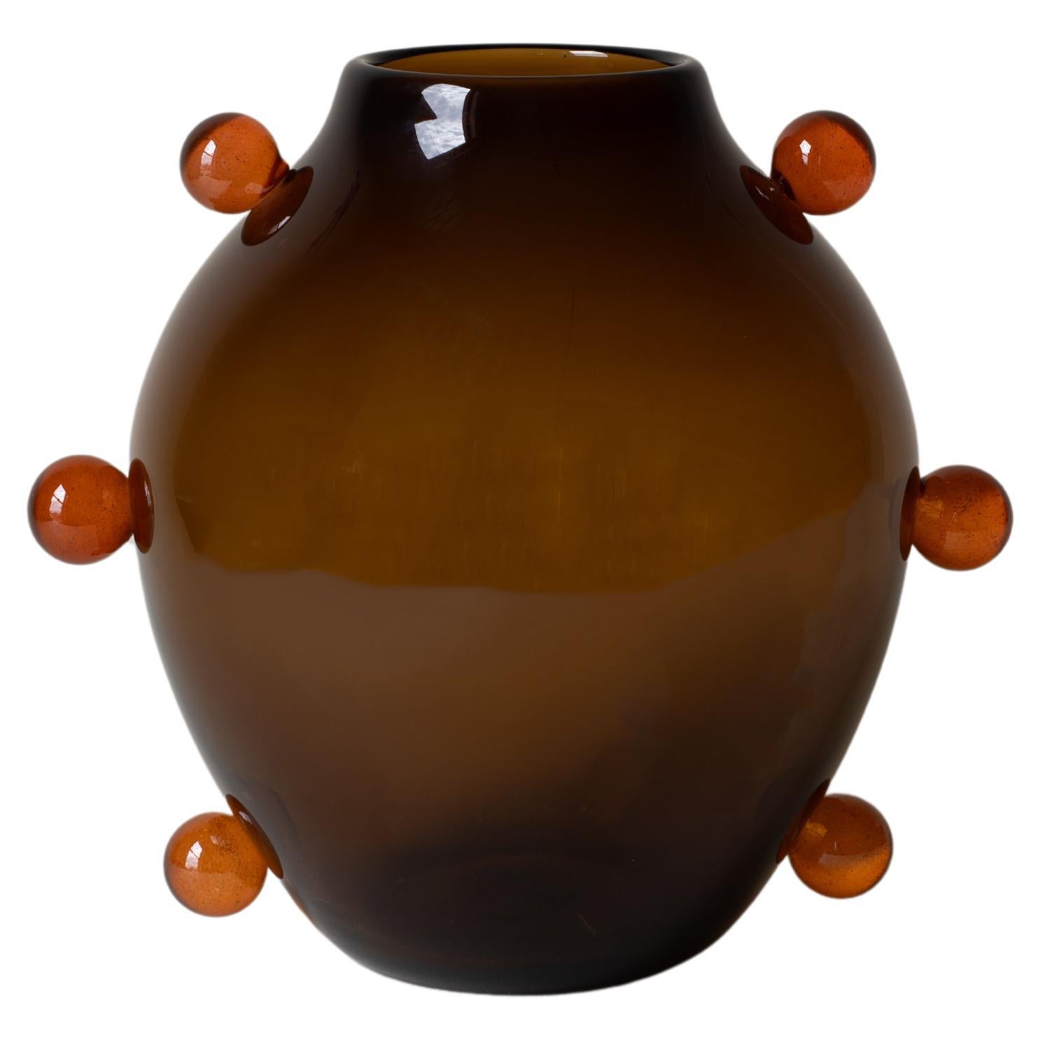 La Chaleur Hand Blown Glass Vase by Sophie Lou Jacobsen For Sale