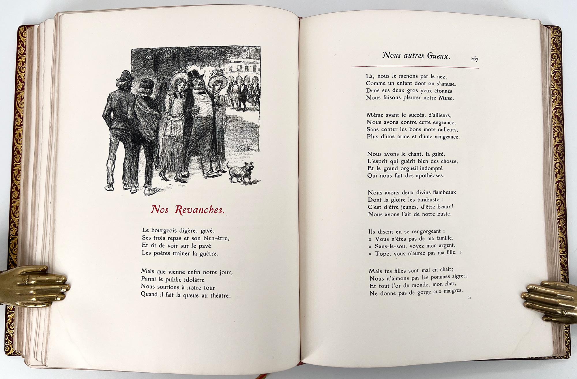 La Chanson des Gueux de J. Richepin avec des illustrations de Théophile Steinlen en vente 4