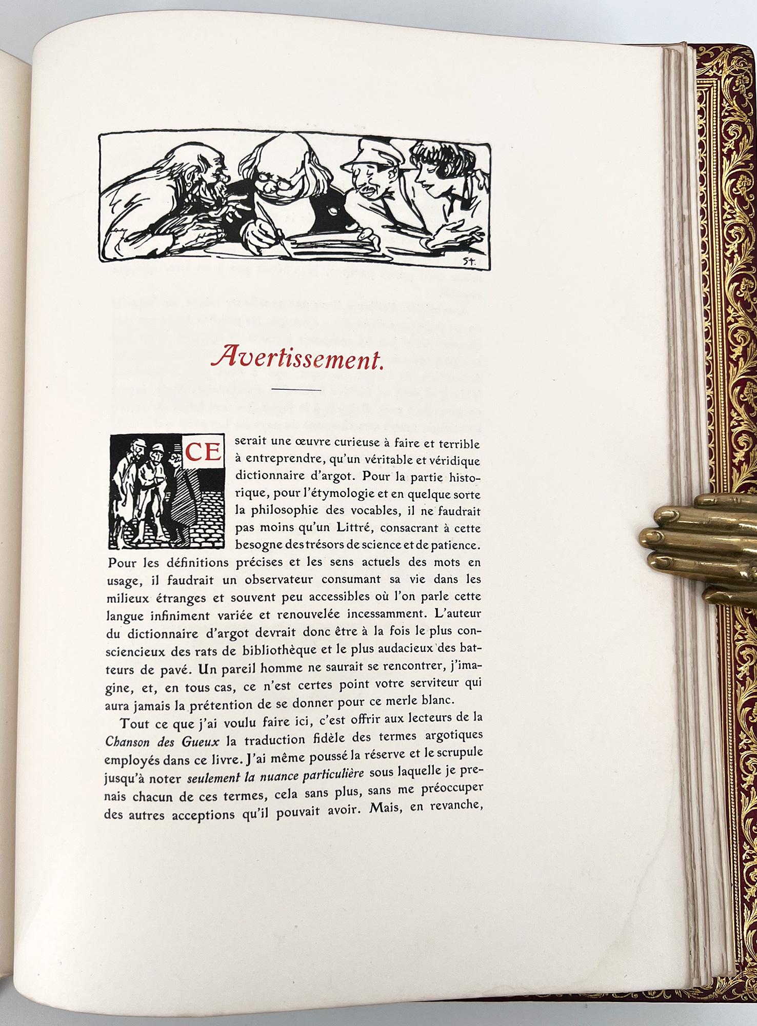 La Chanson des Gueux de J. Richepin avec des illustrations de Théophile Steinlen en vente 6