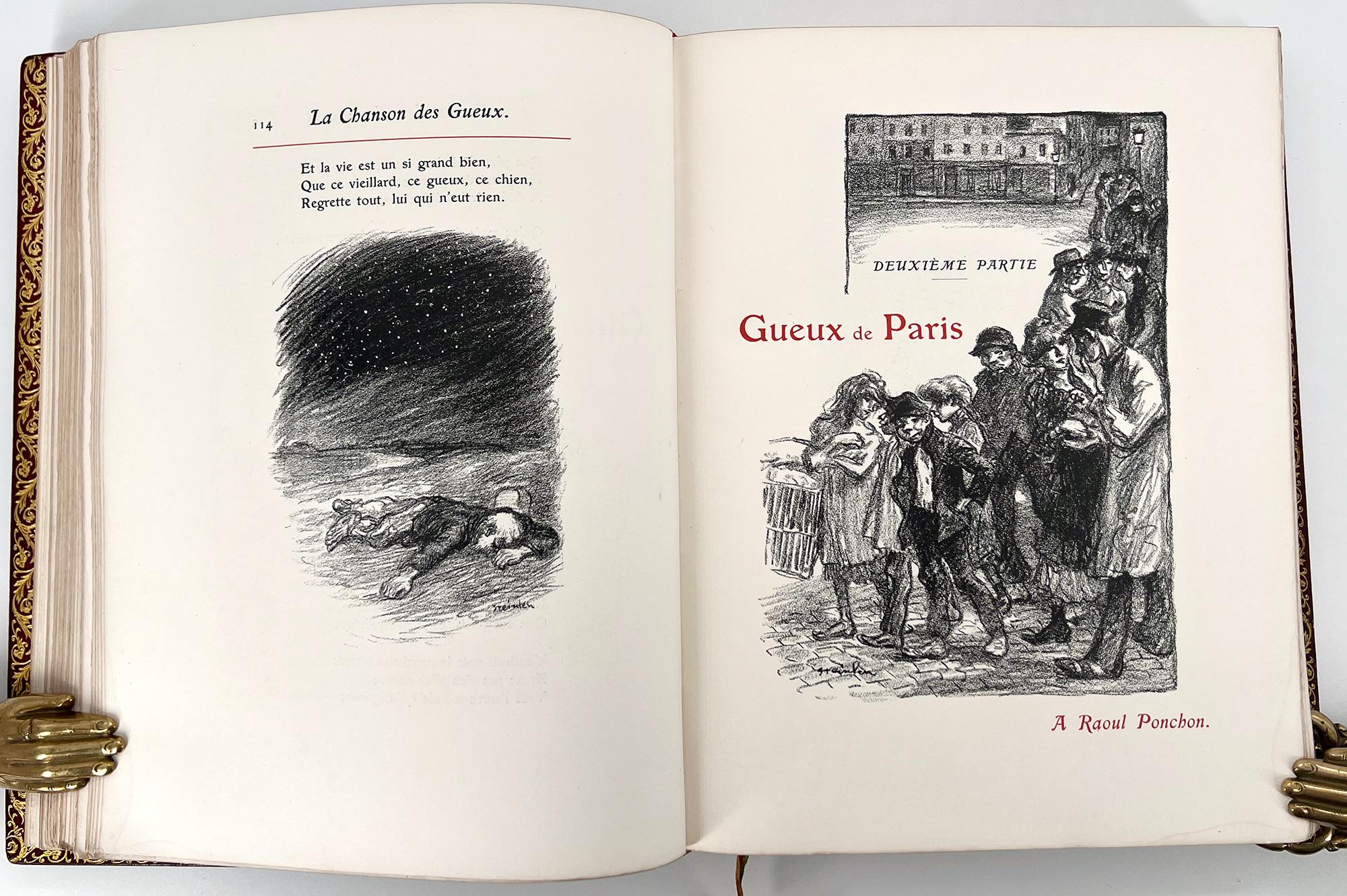 La Chanson des Gueux de J. Richepin avec des illustrations de Théophile Steinlen en vente 2
