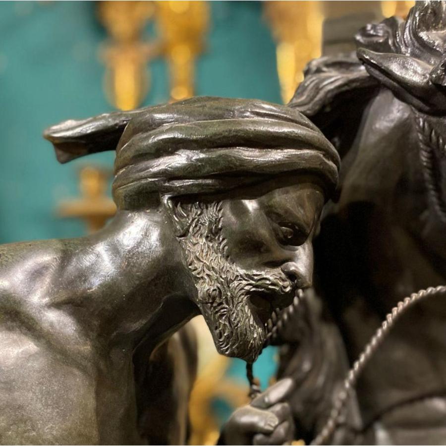 ' La Chasse Au Lion ', Sculpture monumentale en bronze d'après Aime Millet en vente 4