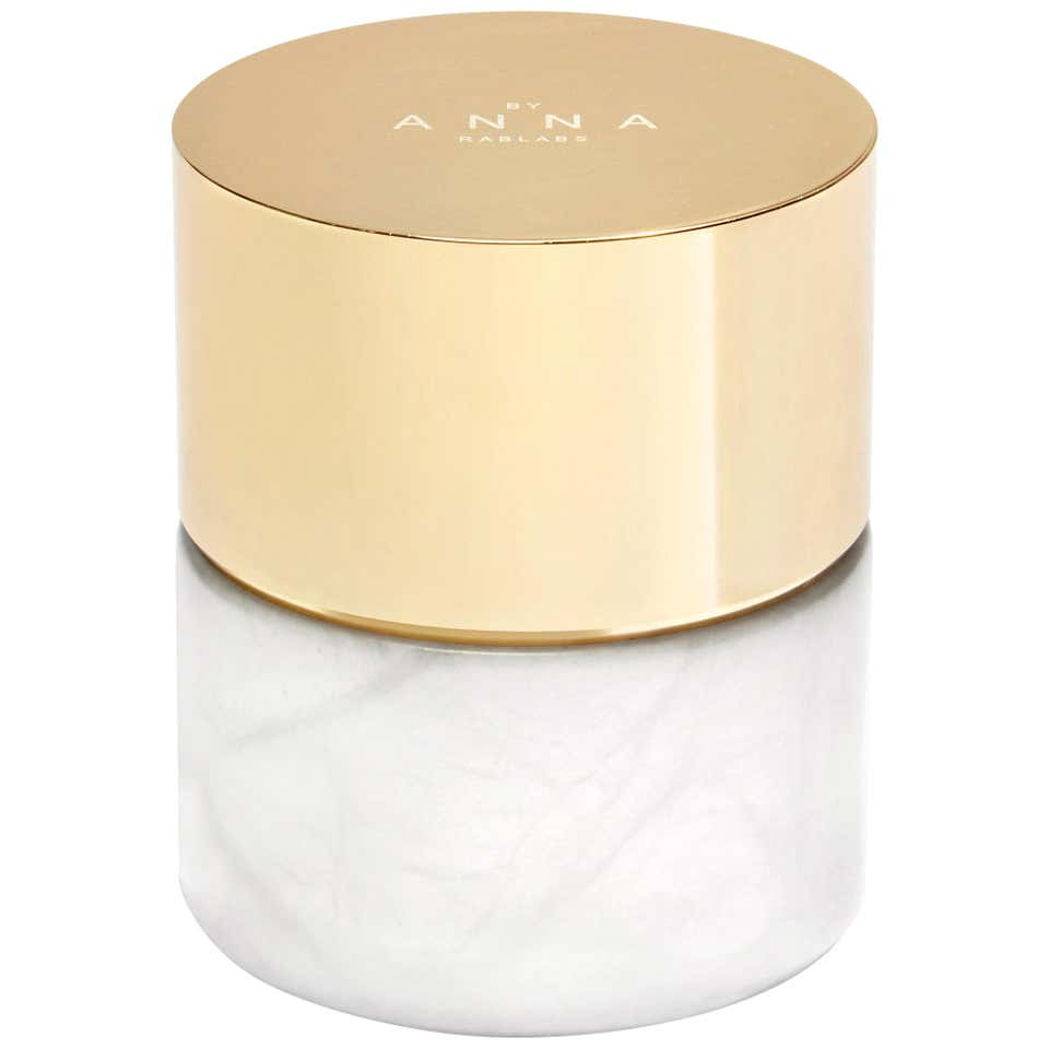 La Cire Vessel Candle in Alabaster and Brass by Anna Rabinowitz For ...