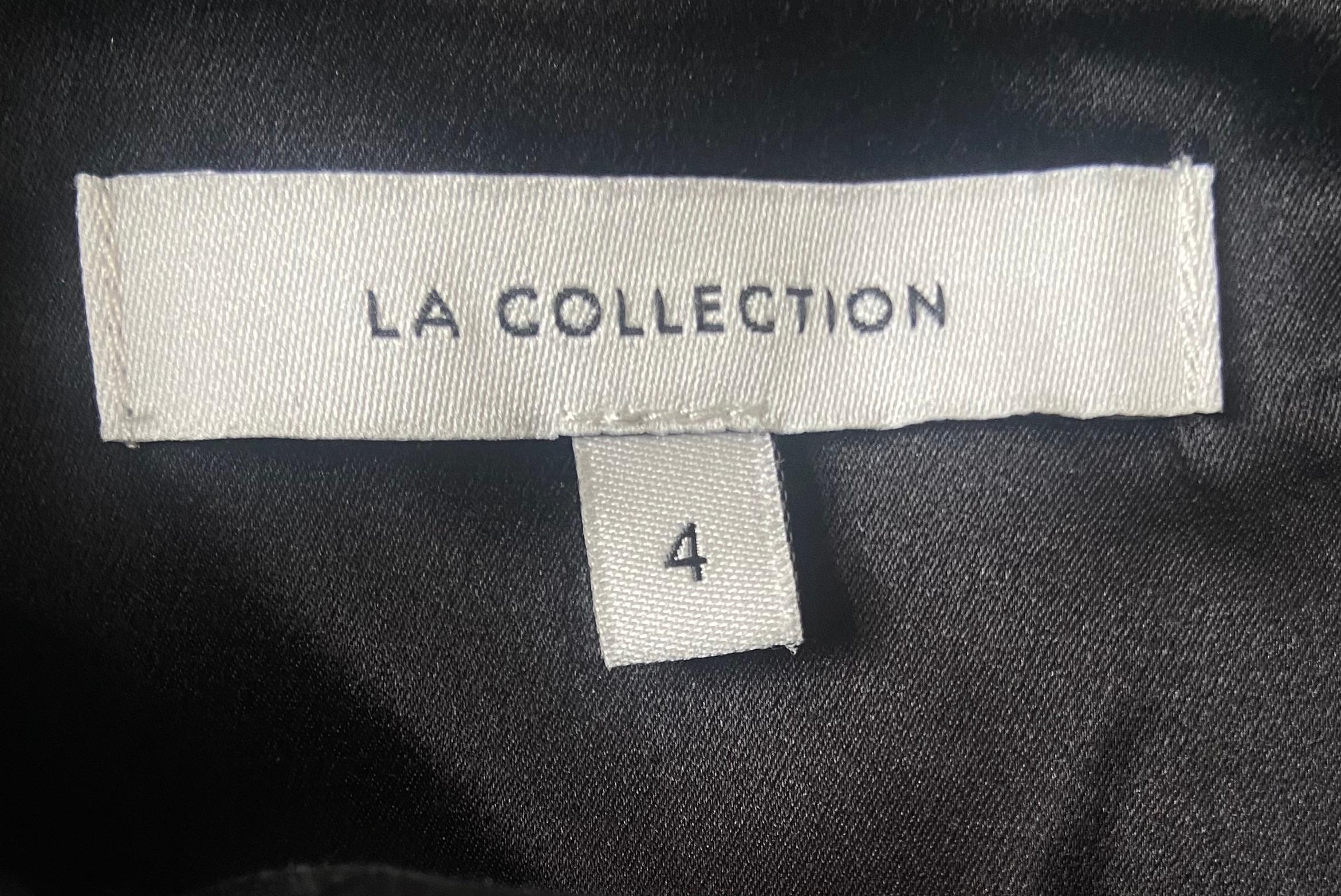 The Collective - Robe longue en soie noire Pour femmes en vente