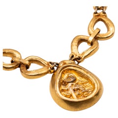 Line Vautrin Gilded Brass Necklace - 1950