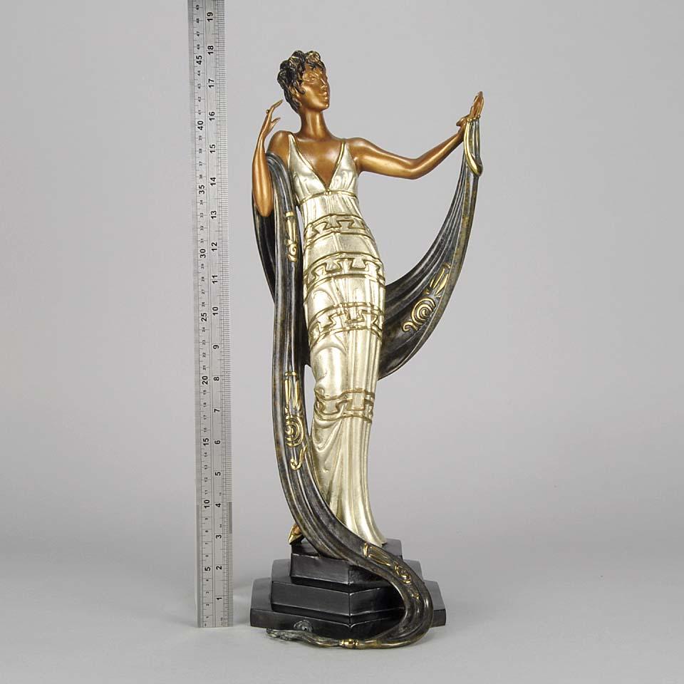La Coquette Limitierte Auflage einer Bronzeskulptur von Erté - ca. 1986 im Angebot 3