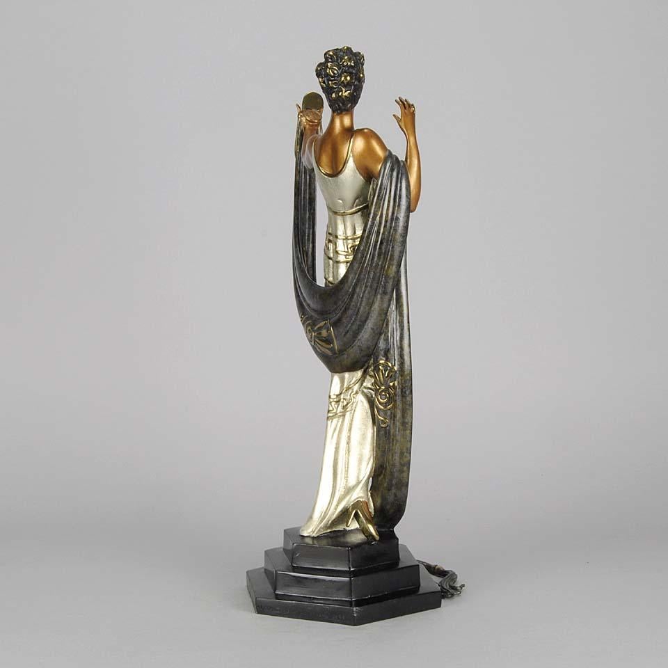 La Coquette Limitierte Auflage einer Bronzeskulptur von Erté - ca. 1986 (Französisch) im Angebot