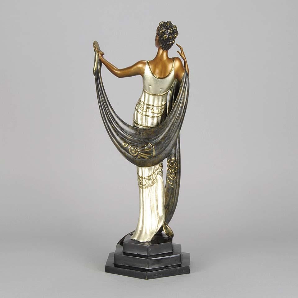 La Coquette Limitierte Auflage einer Bronzeskulptur von Erté - ca. 1986 (Gegossen) im Angebot