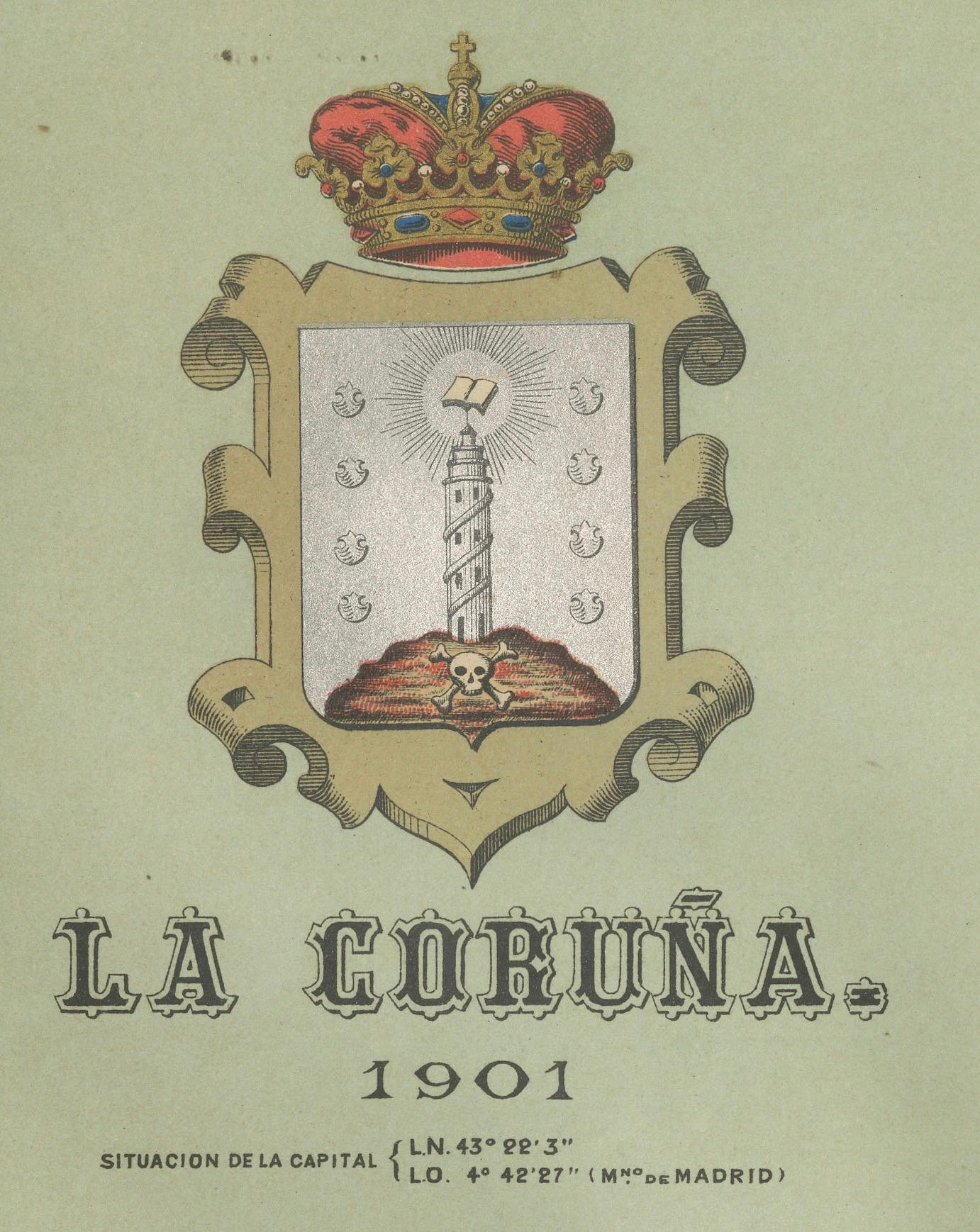 La Coruña 1901: A Cartographic View of Galicia's Maritime Province For Sale 2