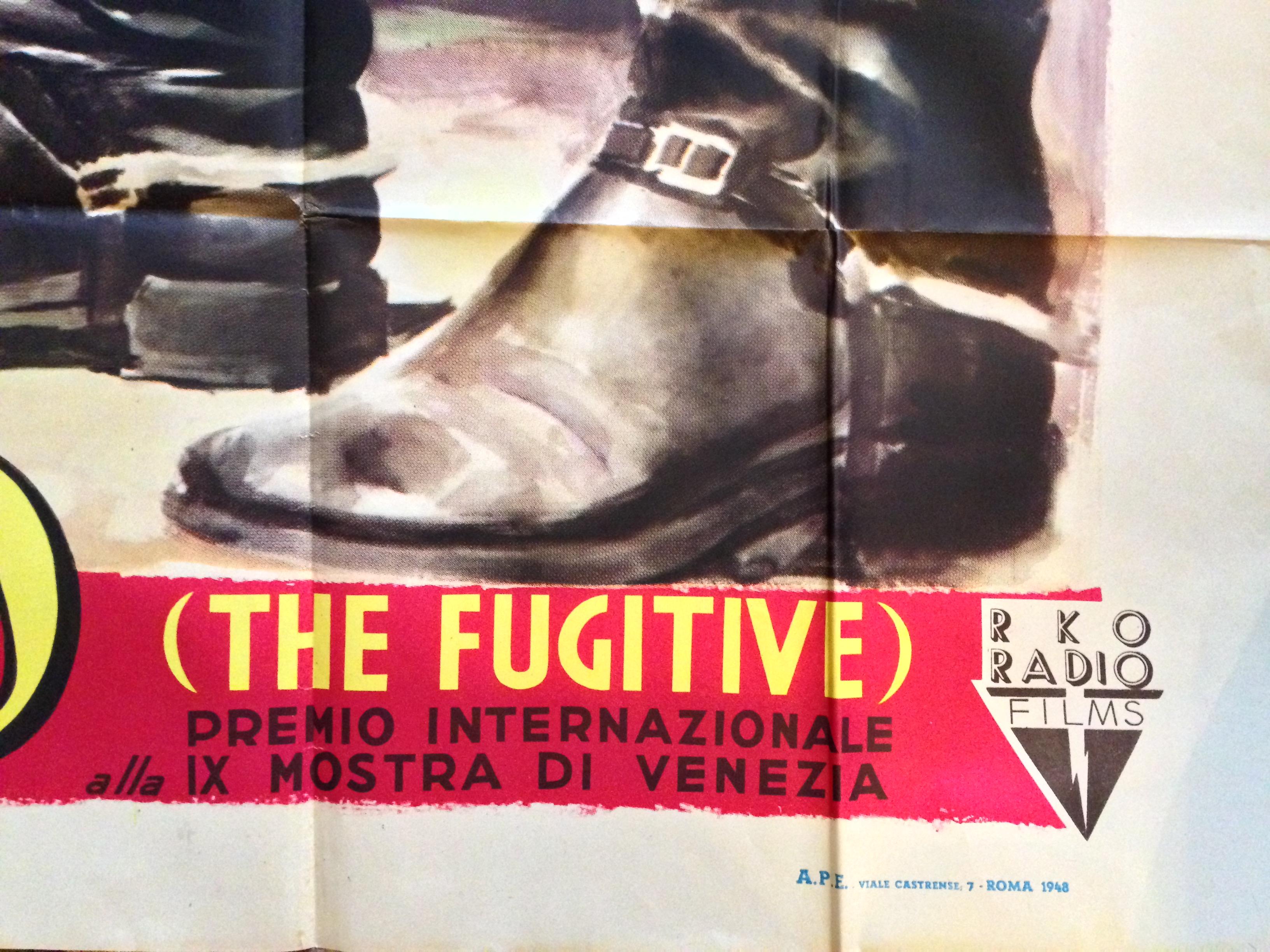 Italian La Croce Fuoco Henry Fonda Ciriello The Fugitive Del Rio manifesto Poster Film For Sale