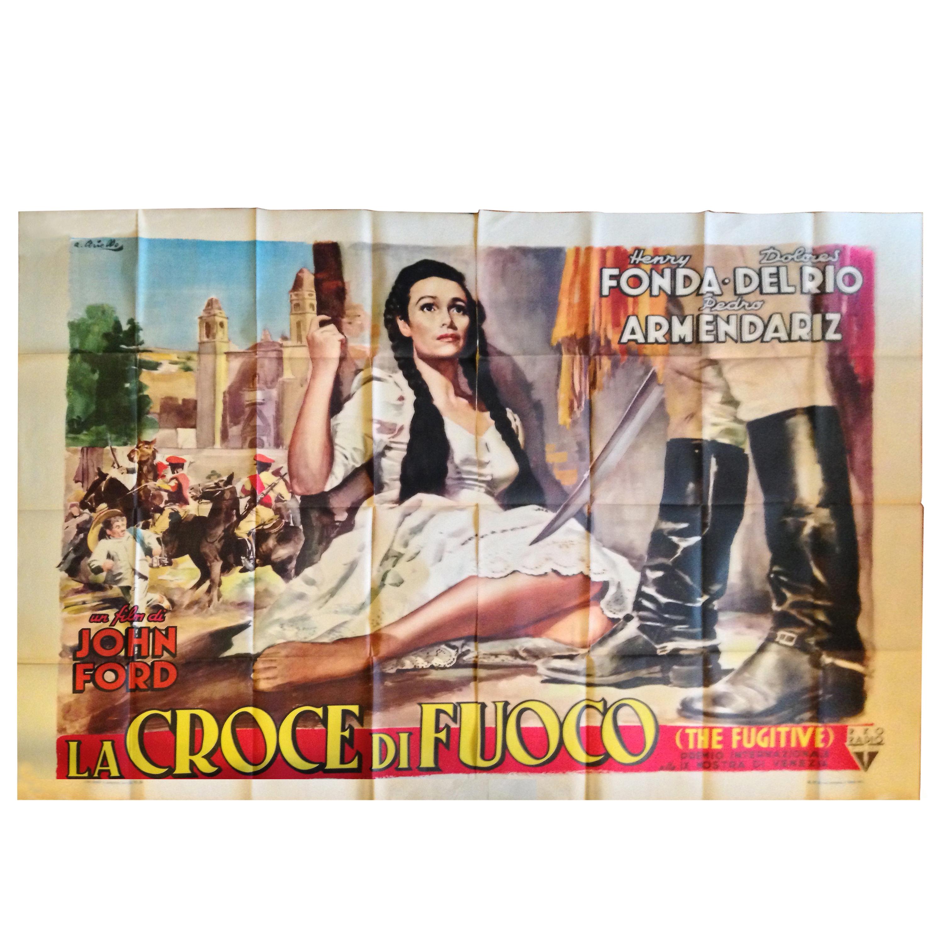 La Croce Fuoco Henry Fonda Ciriello The Fugitive Del Rio manifesto Poster Film For Sale