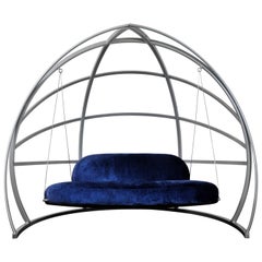 La Culla Rocking Sofa in Powder-Coated Steel