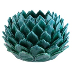 La Cynaria Large Green Ceramic Vase