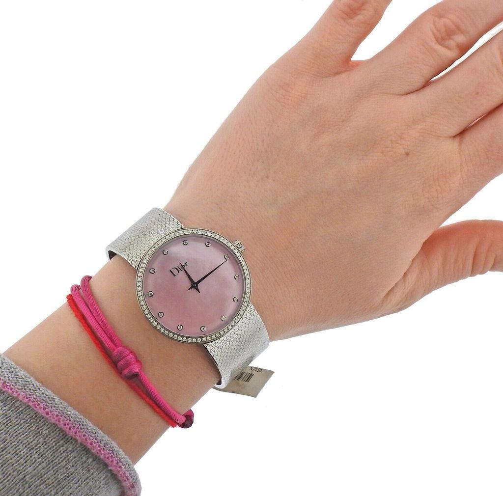 dior pink watch