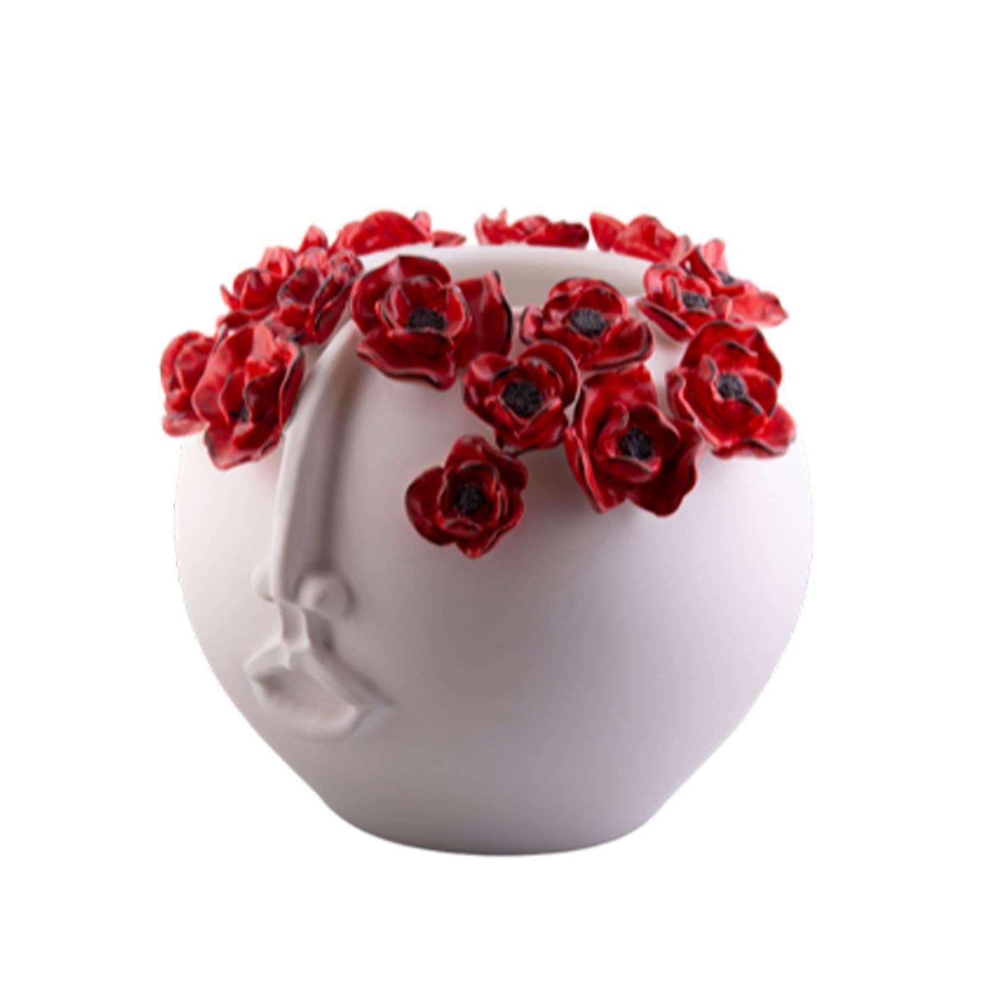 Contemporary La Dama dei Papaveri Vase For Sale
