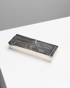 La Dame à la Licorne , Silvered bronze box by Line Vautrin, France