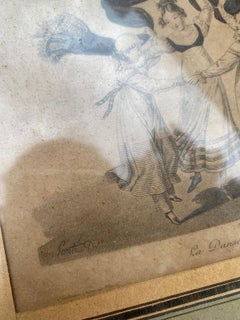 "La Danse du Chall" Engraving After Original Print of c.1822 by Georges Gatine
