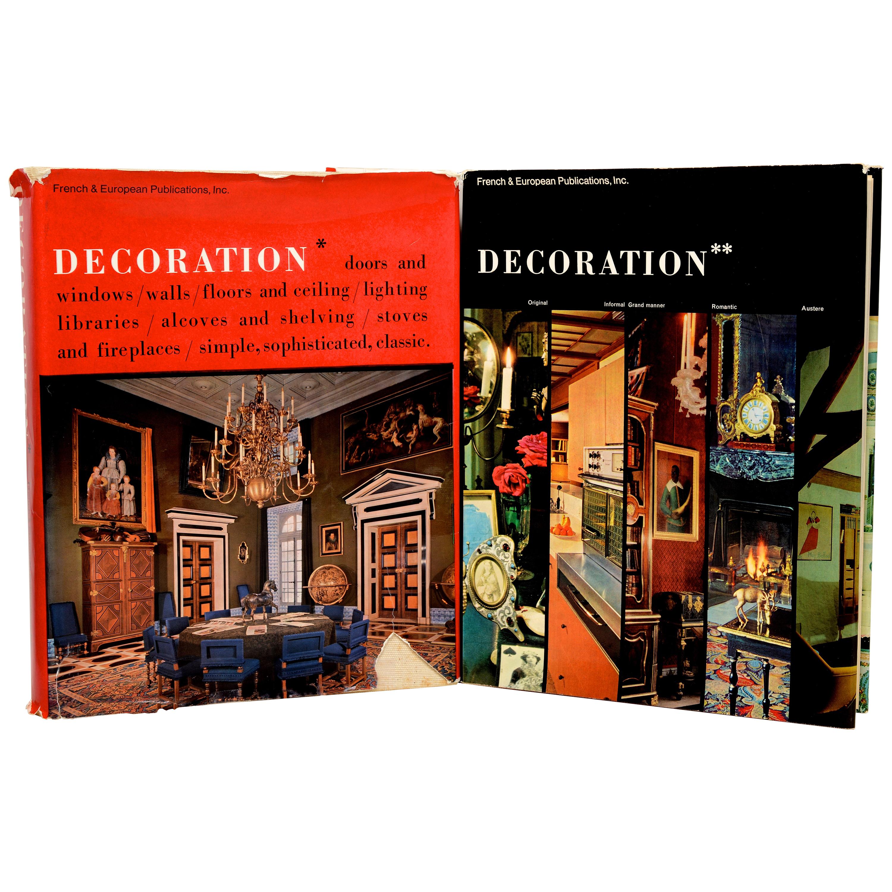La Decoration by Pierre Levallois, a Two Volume Set in English, First Edition