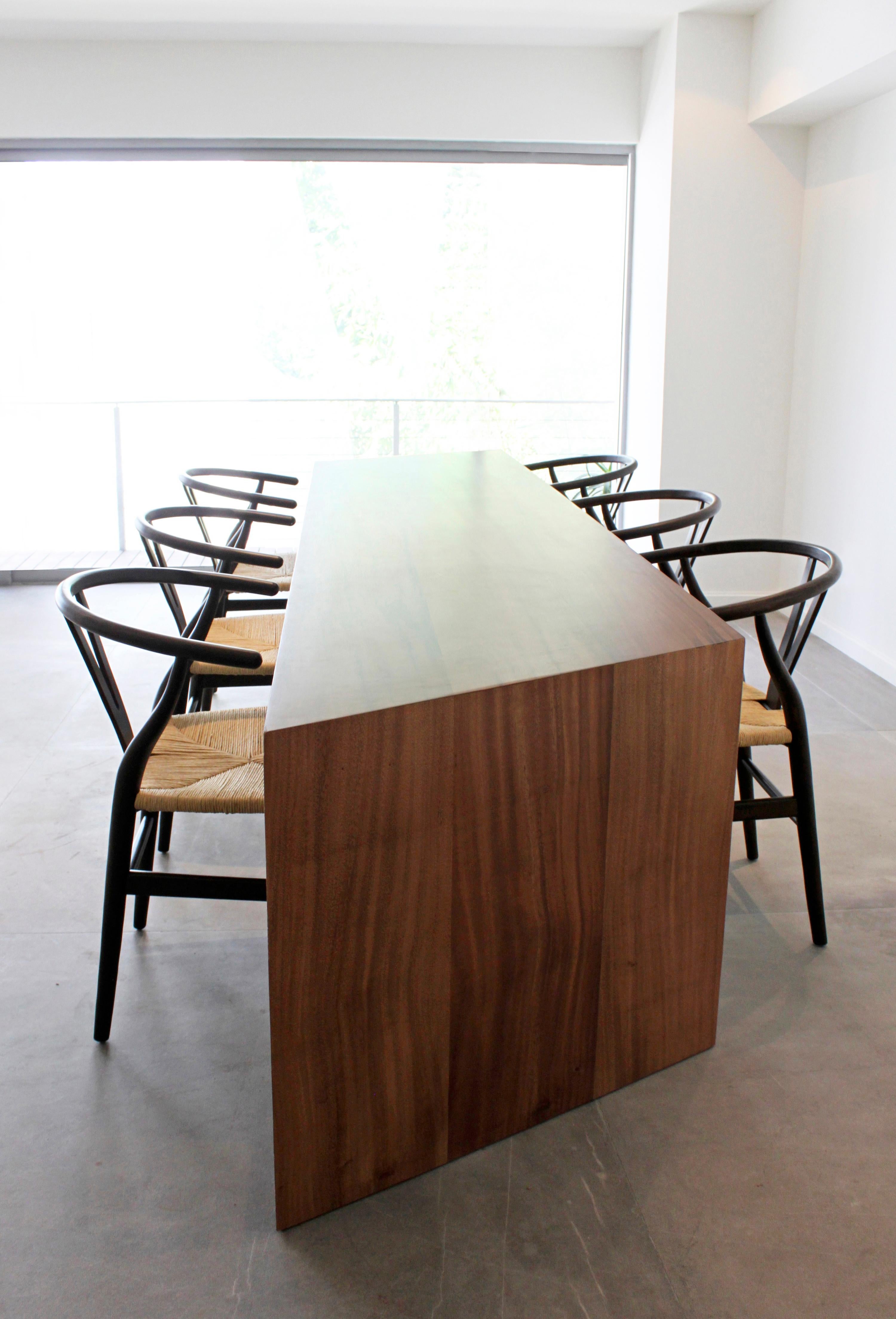 Wood La Desviada Tall Table and Desk by Maria Beckmann, Represented by Tuleste Factor