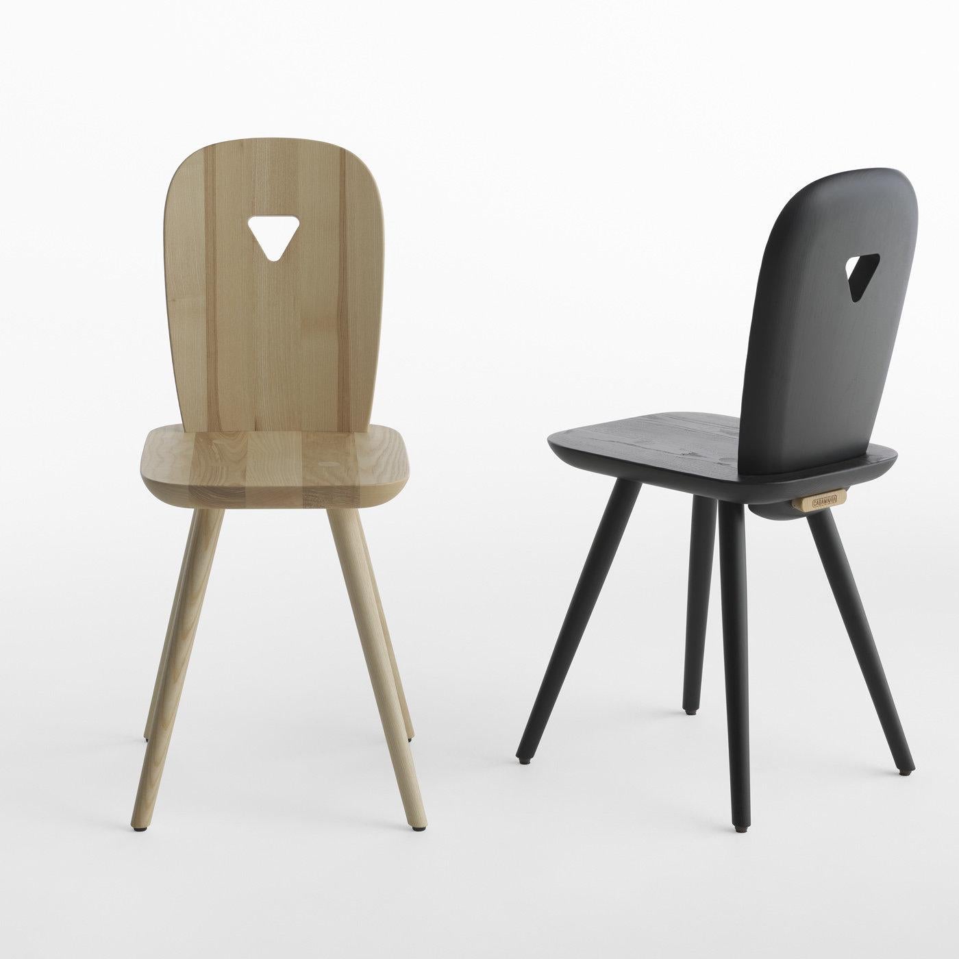 Italian La-Dina Set of 2 Ashwood Chairs by Luca Nichetto