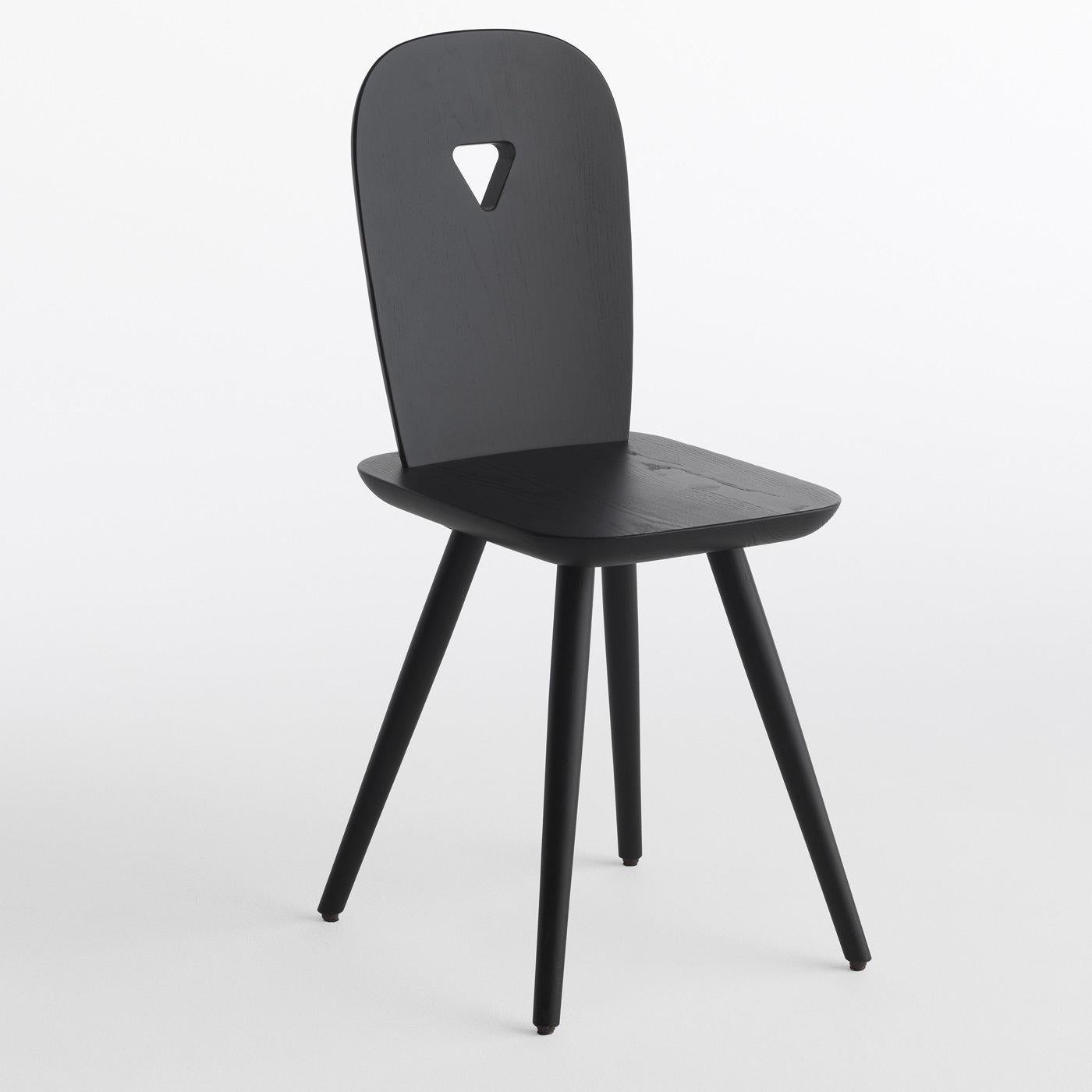 La-Dina: 2er-Set schwarzer Stühle von Luca Nichetto (Italienisch) im Angebot