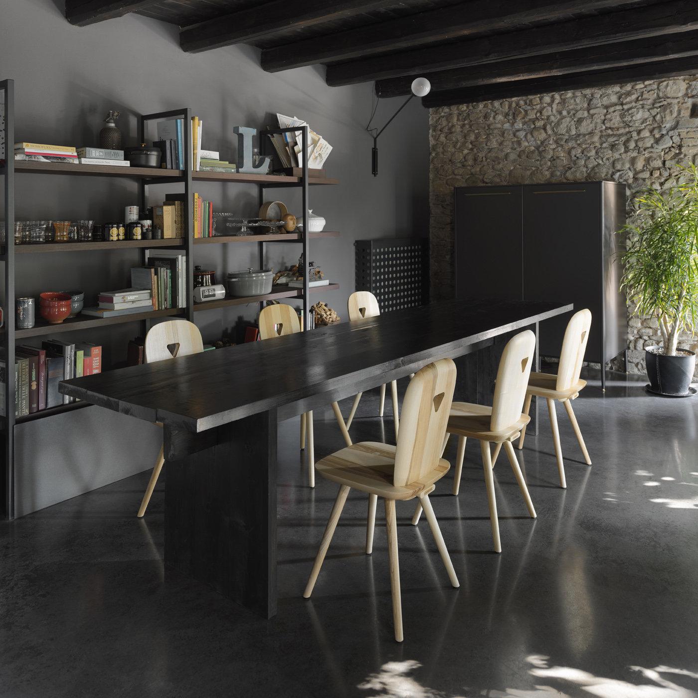 La-Dina: 2er-Set schwarzer Stühle von Luca Nichetto (Holz) im Angebot