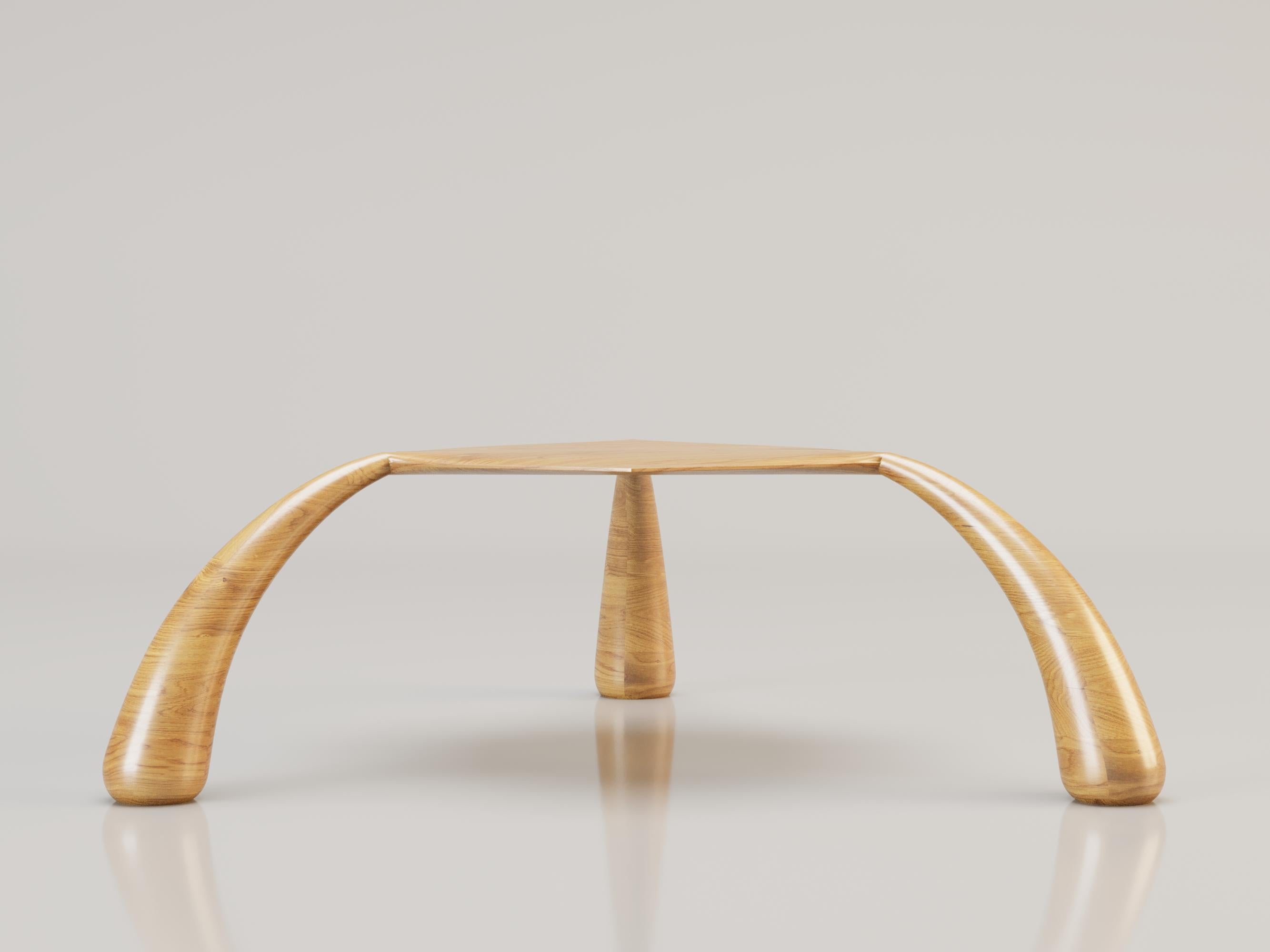 LA DISTINCTE Side Table by Alexandre Ligios

Oak Wood

L 20 x H 14 x D 20

The oak coffee or side table presents a distinctive design with an octagonal tabletop and elegantly crafted legs shaped like droplets. The natural beauty of oak is showcased