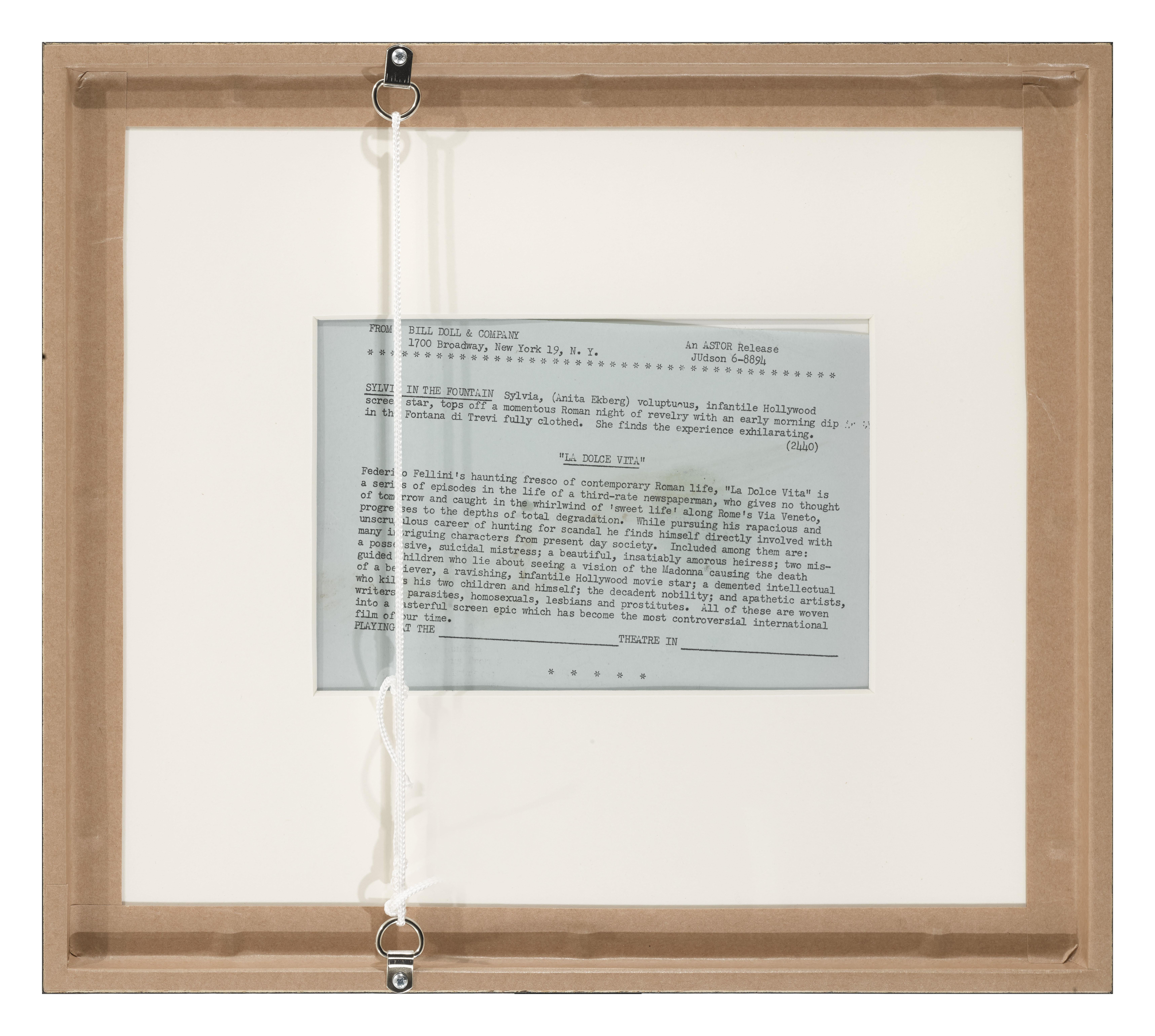 La Dolce Vita (amerikanisch) im Angebot