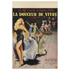 "La Dolce VITA o La Douceur De Vivre" Cartel de cine