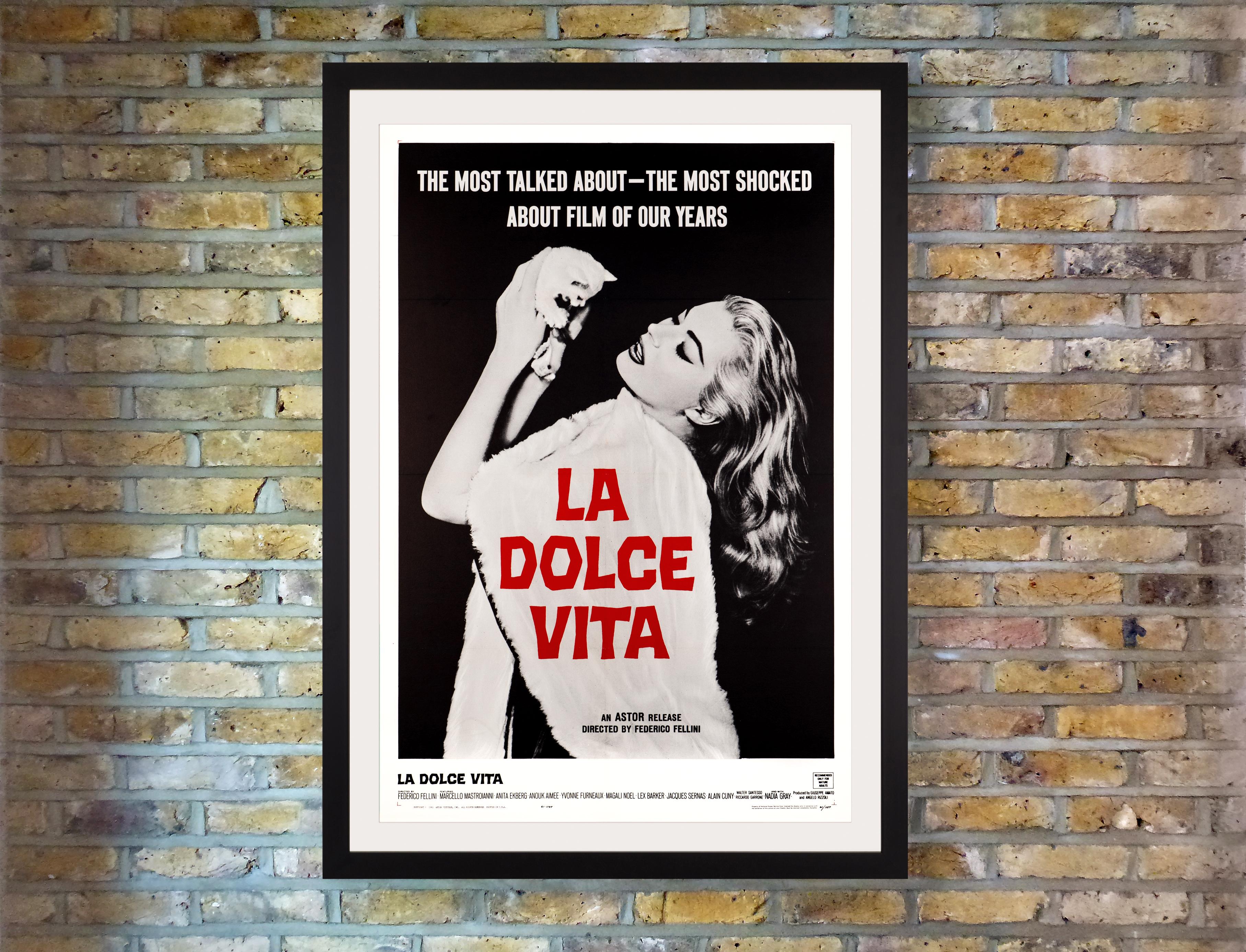 Opening with the striking panorama of a statue of Christ suspended by helicopter, flying across the city of Rome, Federico Fellini’s epic satire 'La Dolce Vita' charted seven episodes in the life of fashionable tabloid journalist Marcello Rubini