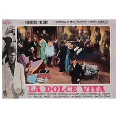 'La Dolce Vita' R1964 Italian Fotobusta Film Poster