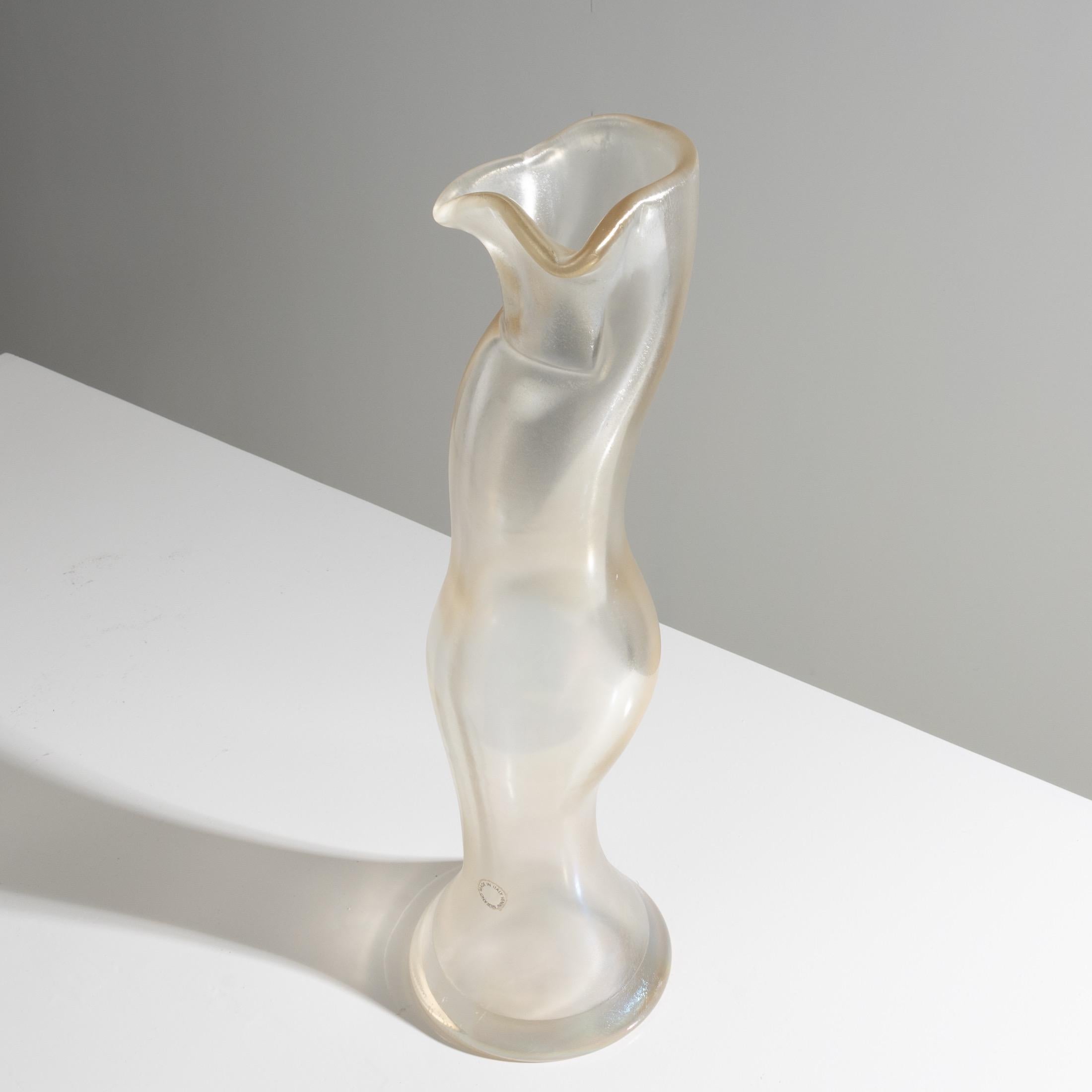 La Donna by Fulvio Bianconi, Female Shaped Blown Glass Vase, Venini Murano For Sale 2
