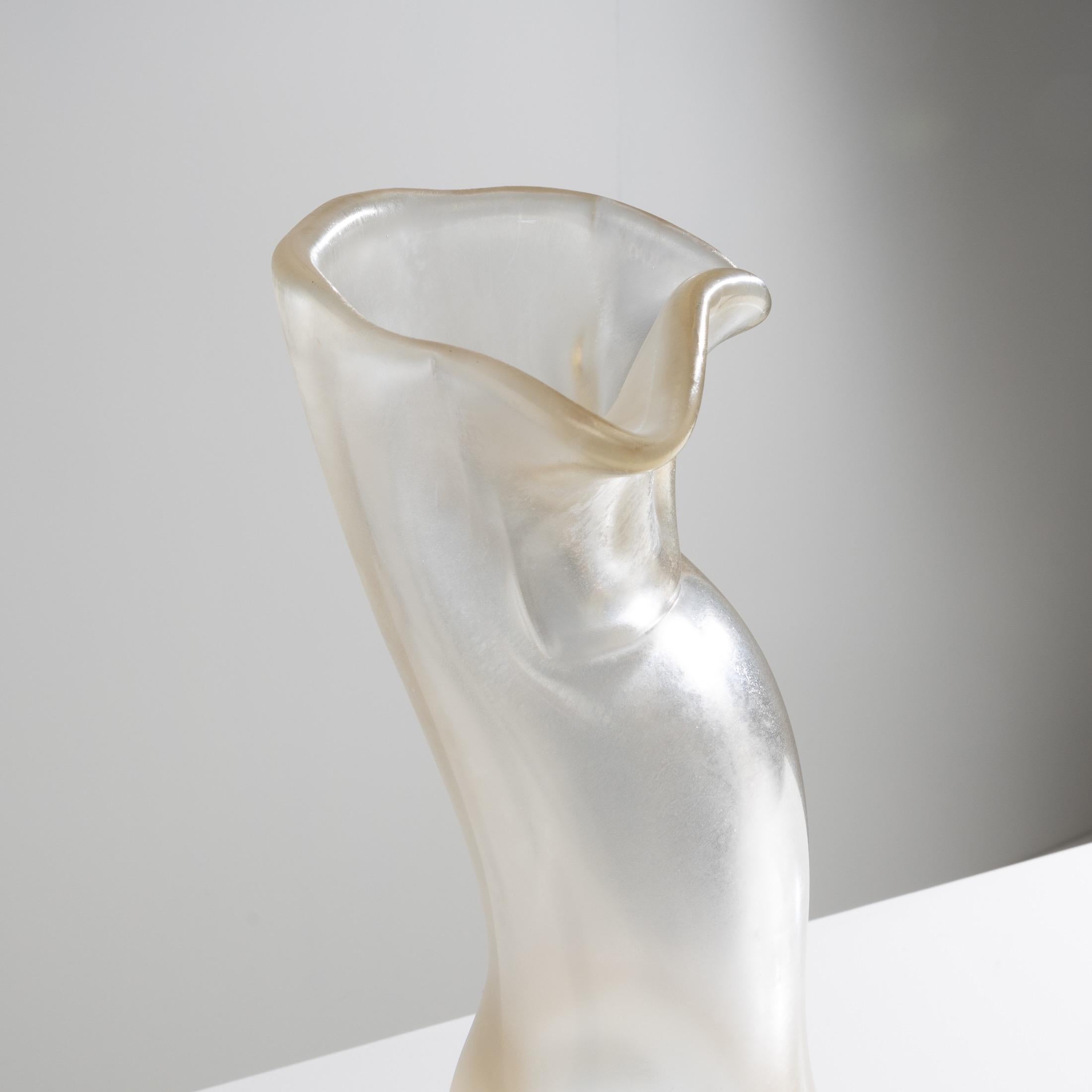 La Donna by Fulvio Bianconi, Female Shaped Blown Glass Vase, Venini Murano For Sale 3