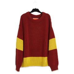 La Double J 2023 Pull Oversize TU Maxi-Pullover aus Baumwolle und Wollstrick OS