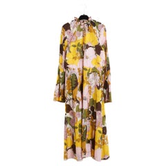 La Double J 2023 Robe maxi XL FR42 Pink and Yellow Flowers maxi dress UK14 US12