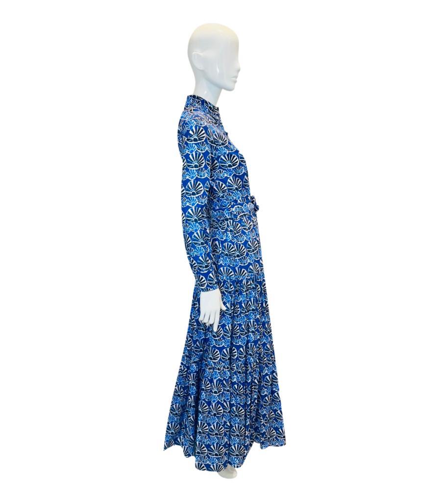 Blue La Double J Cotton Printed Shirt Dress For Sale